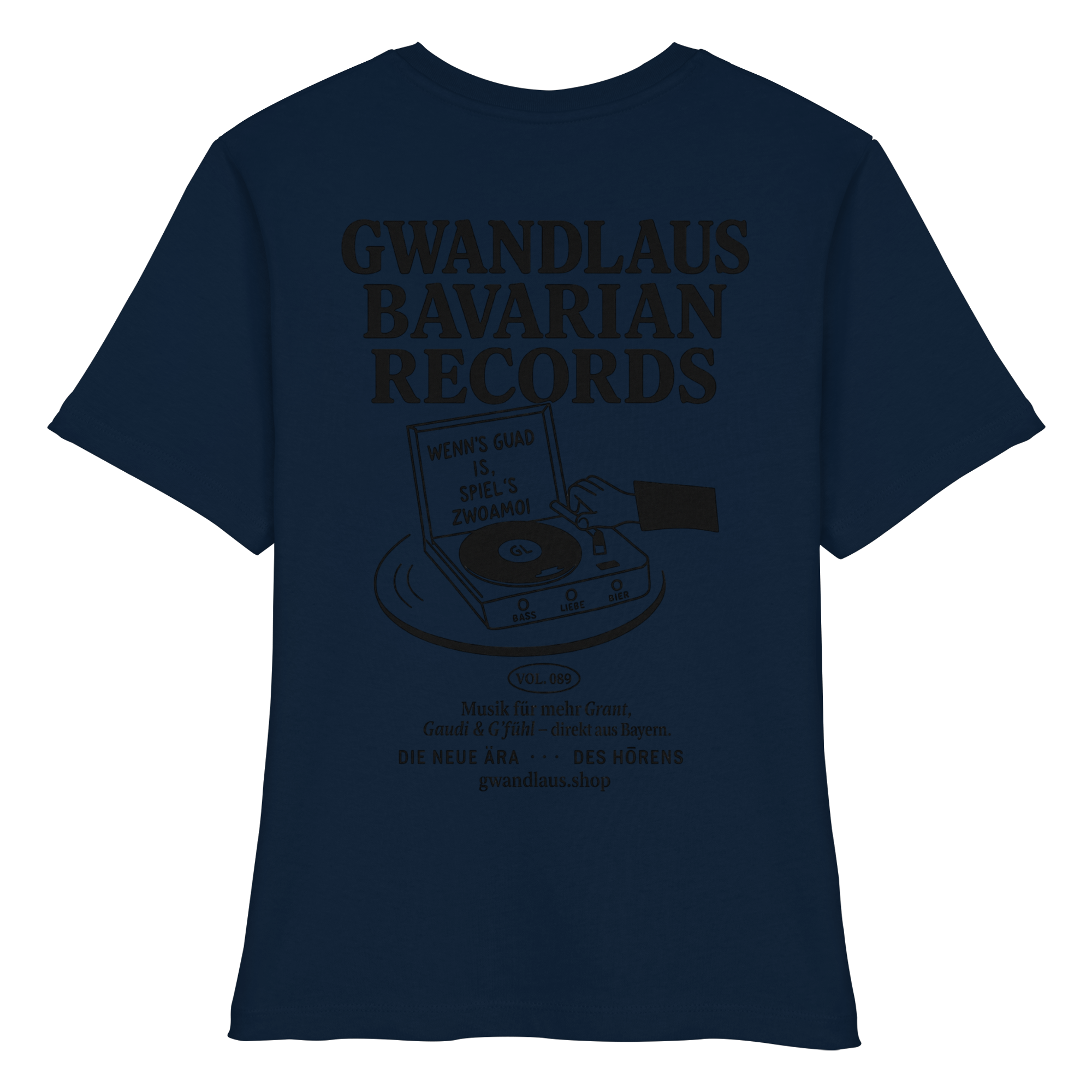 Bavarian Records  - Fitted Ladies Organic Shirt