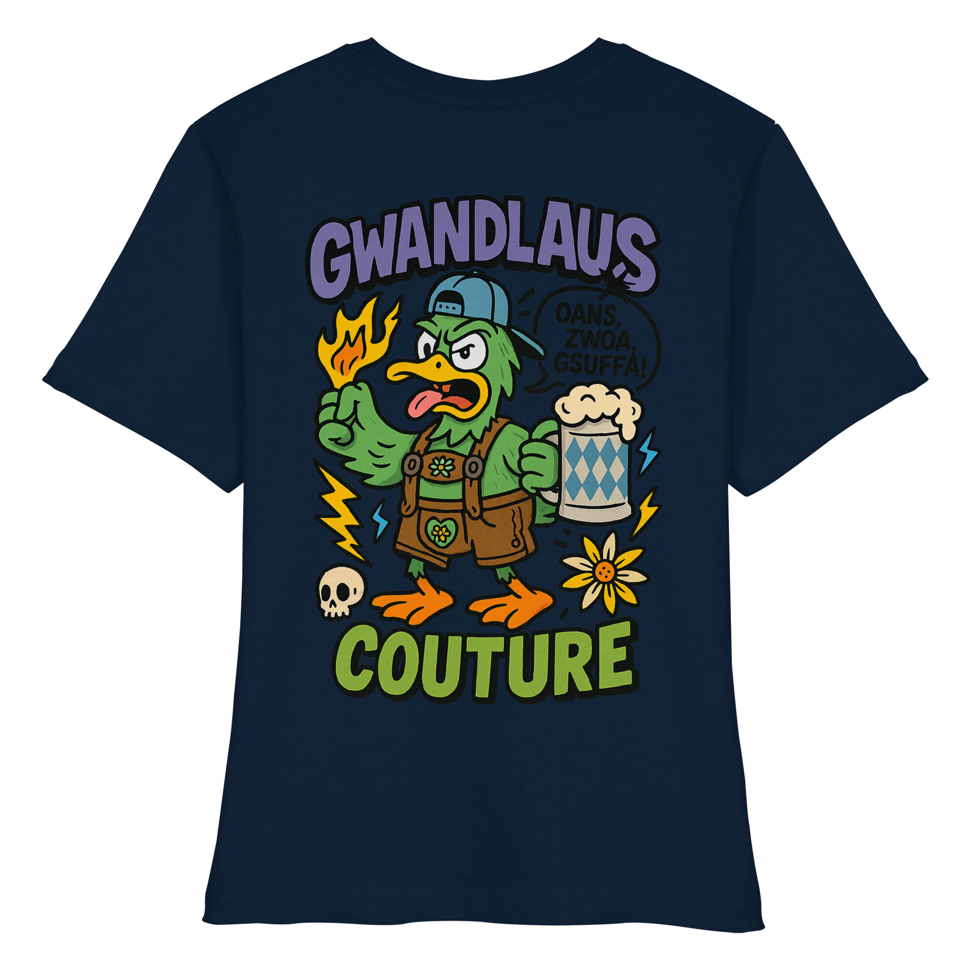 Ente süßsauer - Fitted Ladies Organic Shirt