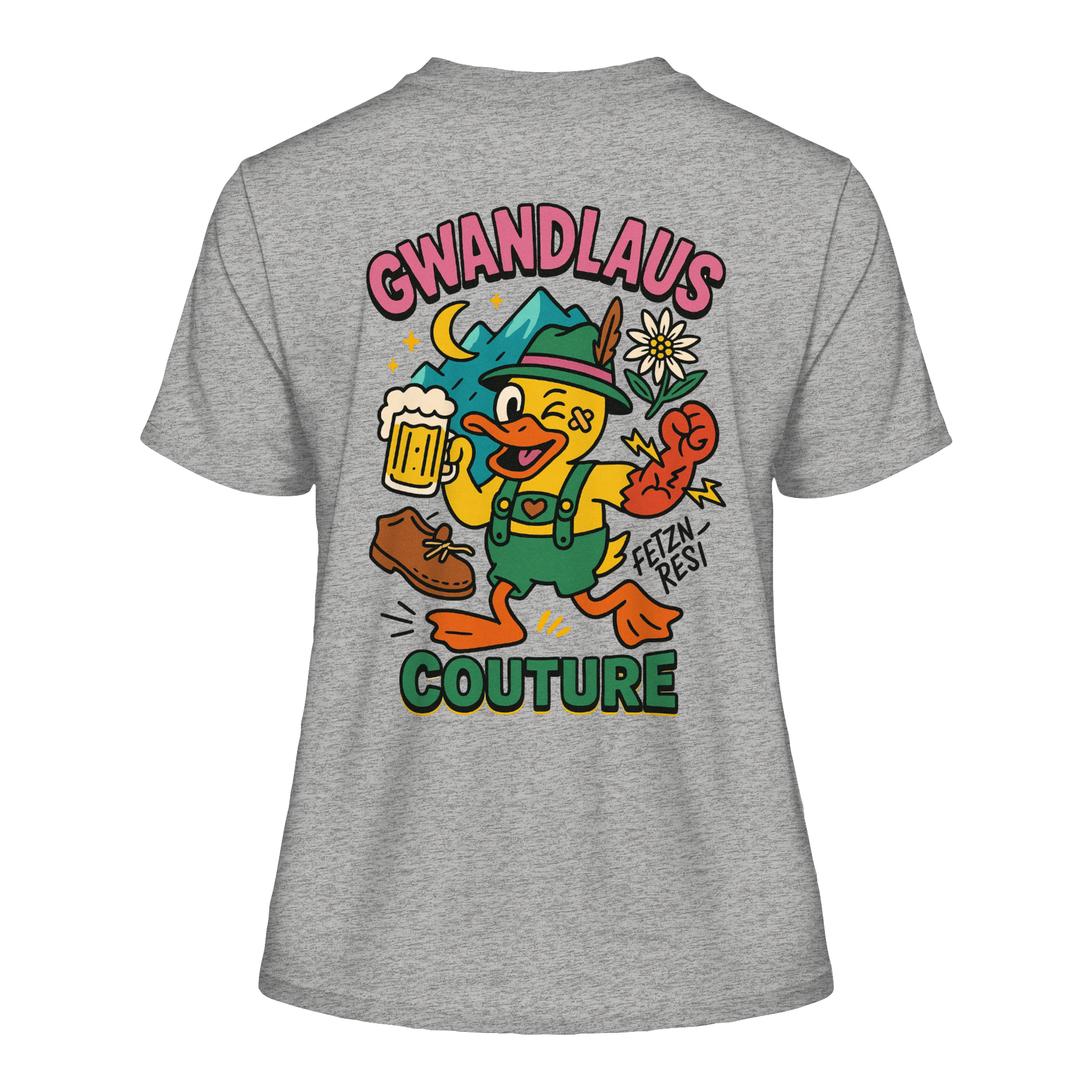 Crazy Duck - Fitted Ladies Organic Shirt