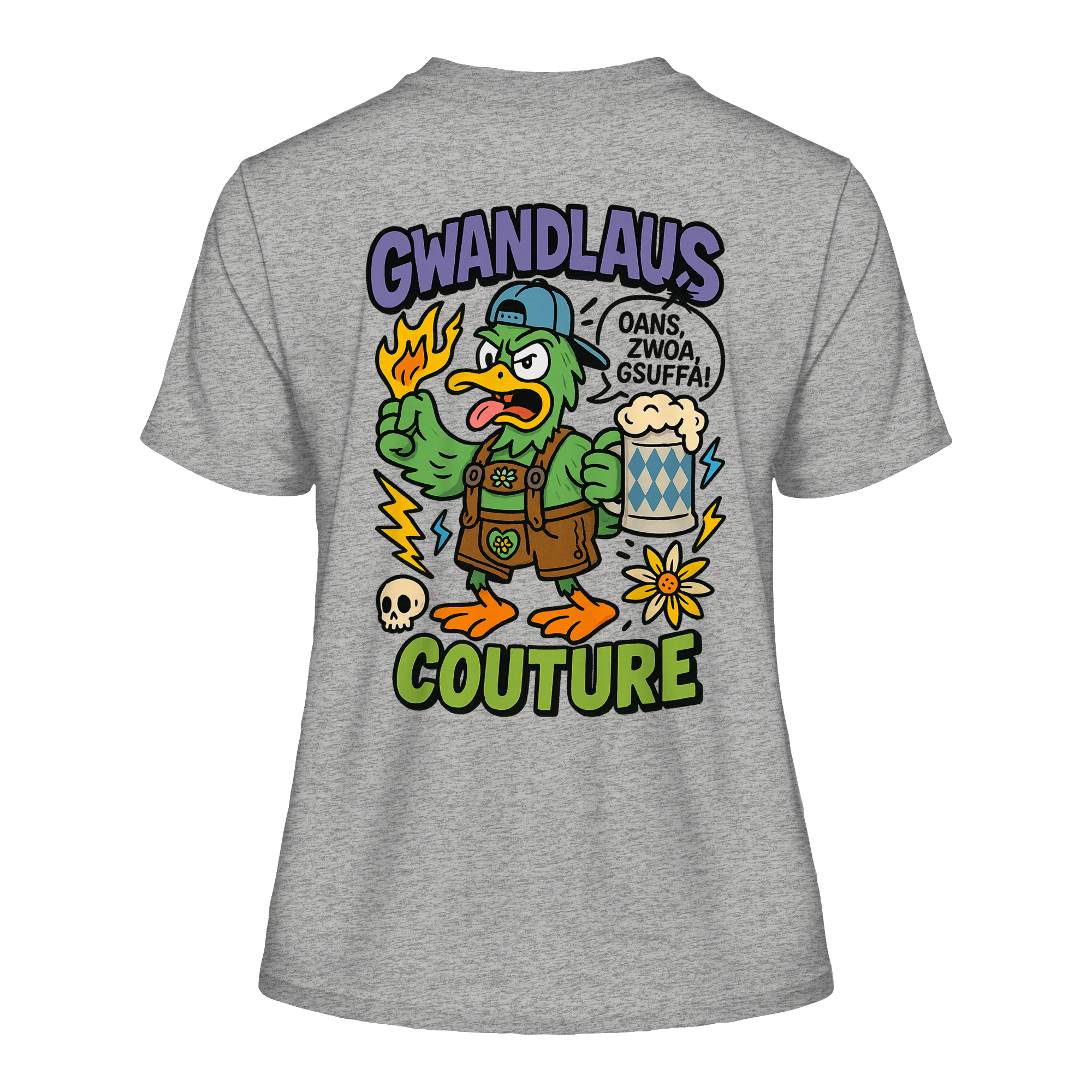 Ente süßsauer - Fitted Ladies Organic Shirt