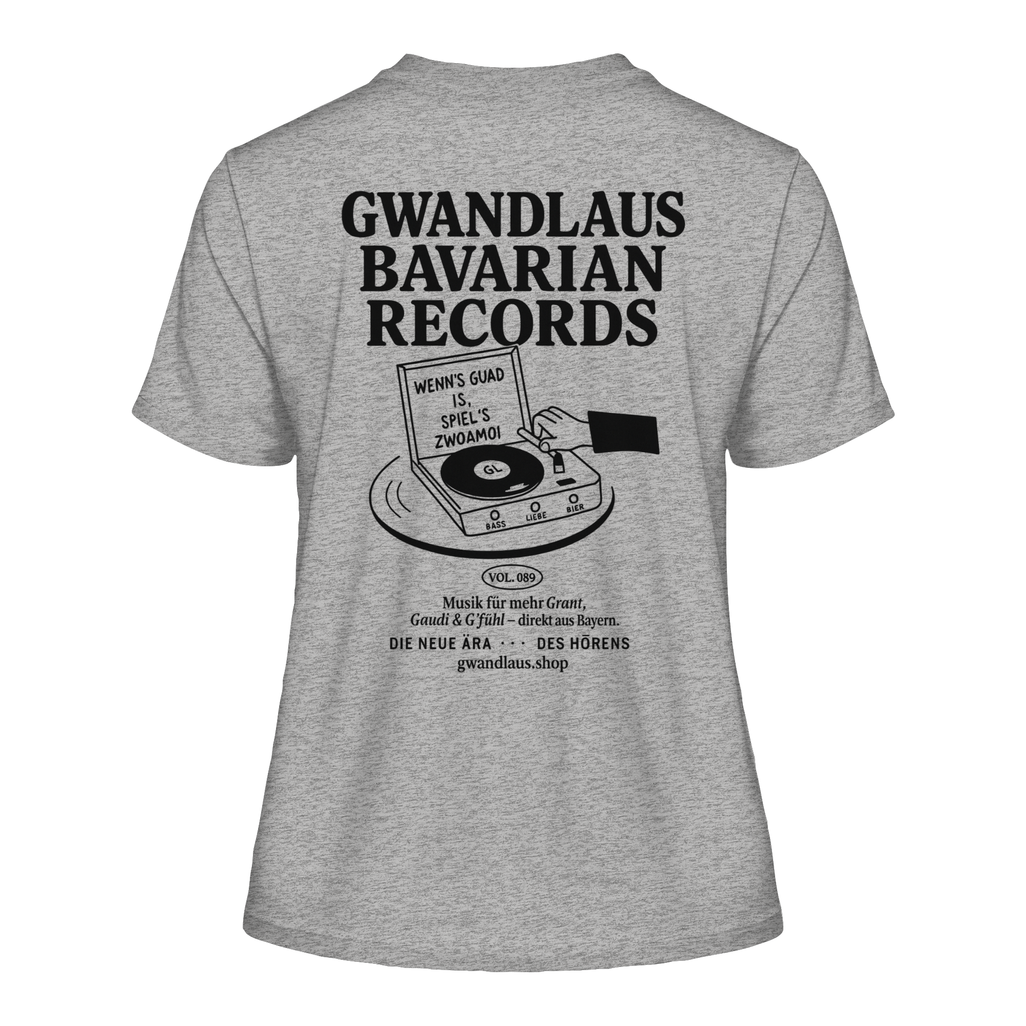 Bavarian Records  - Fitted Ladies Organic Shirt