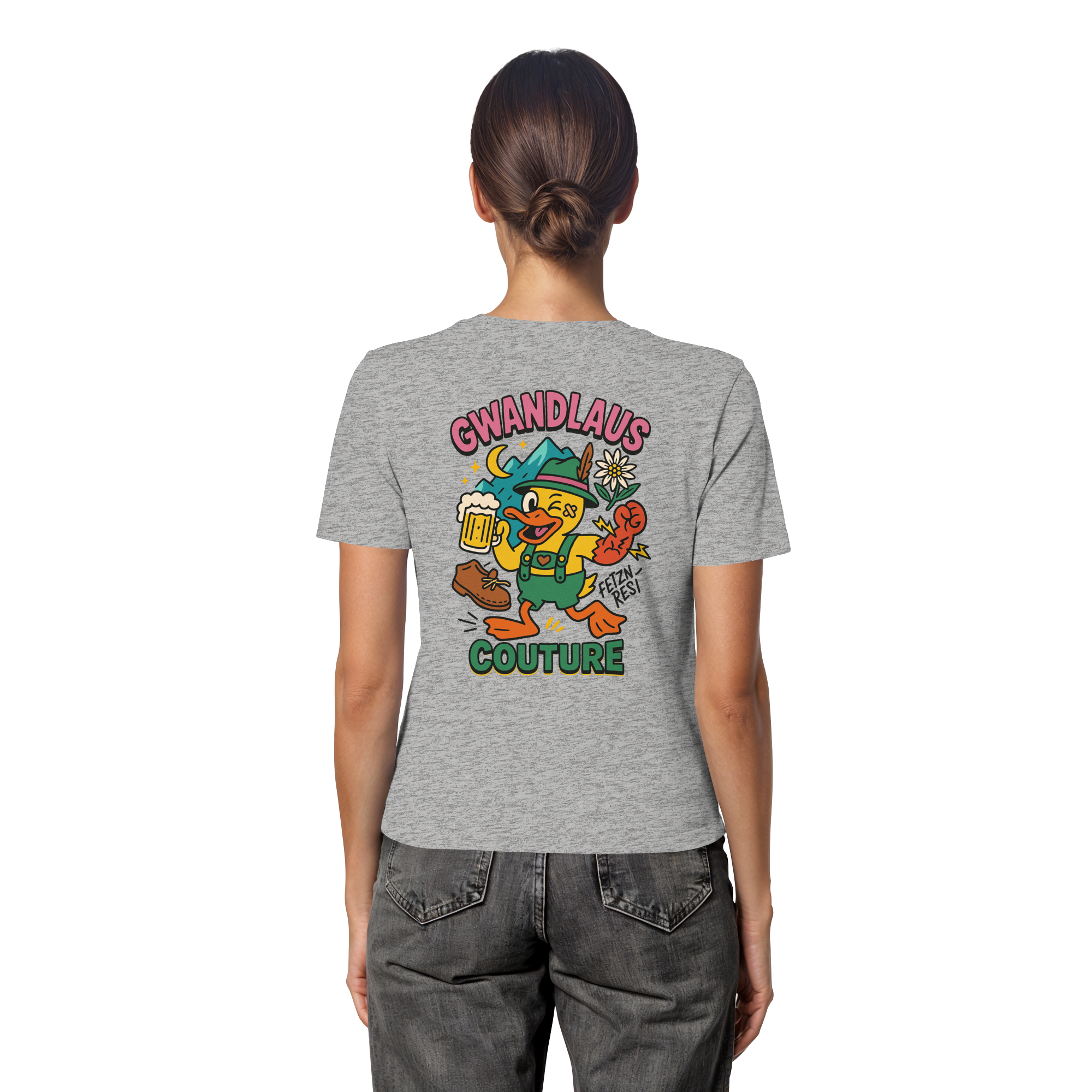 Crazy Duck - Fitted Ladies Organic Shirt