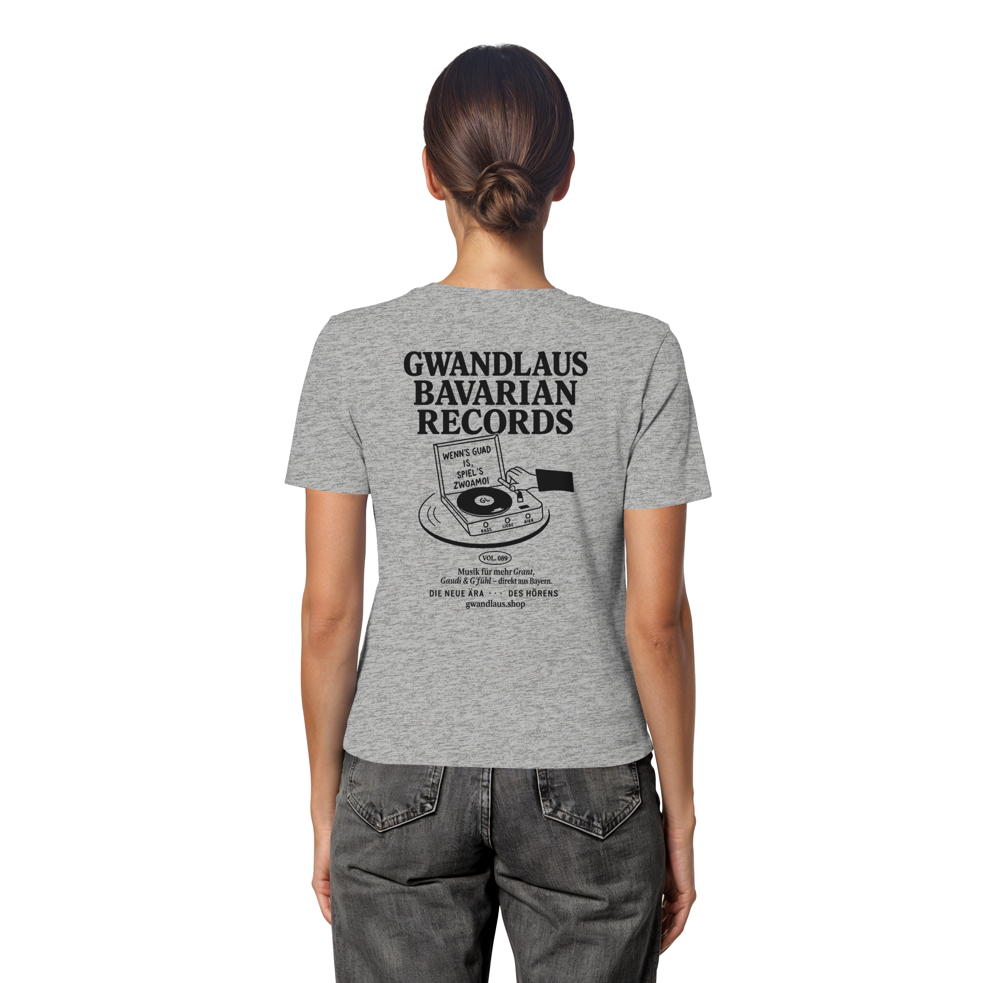 Bavarian Records  - Fitted Ladies Organic Shirt