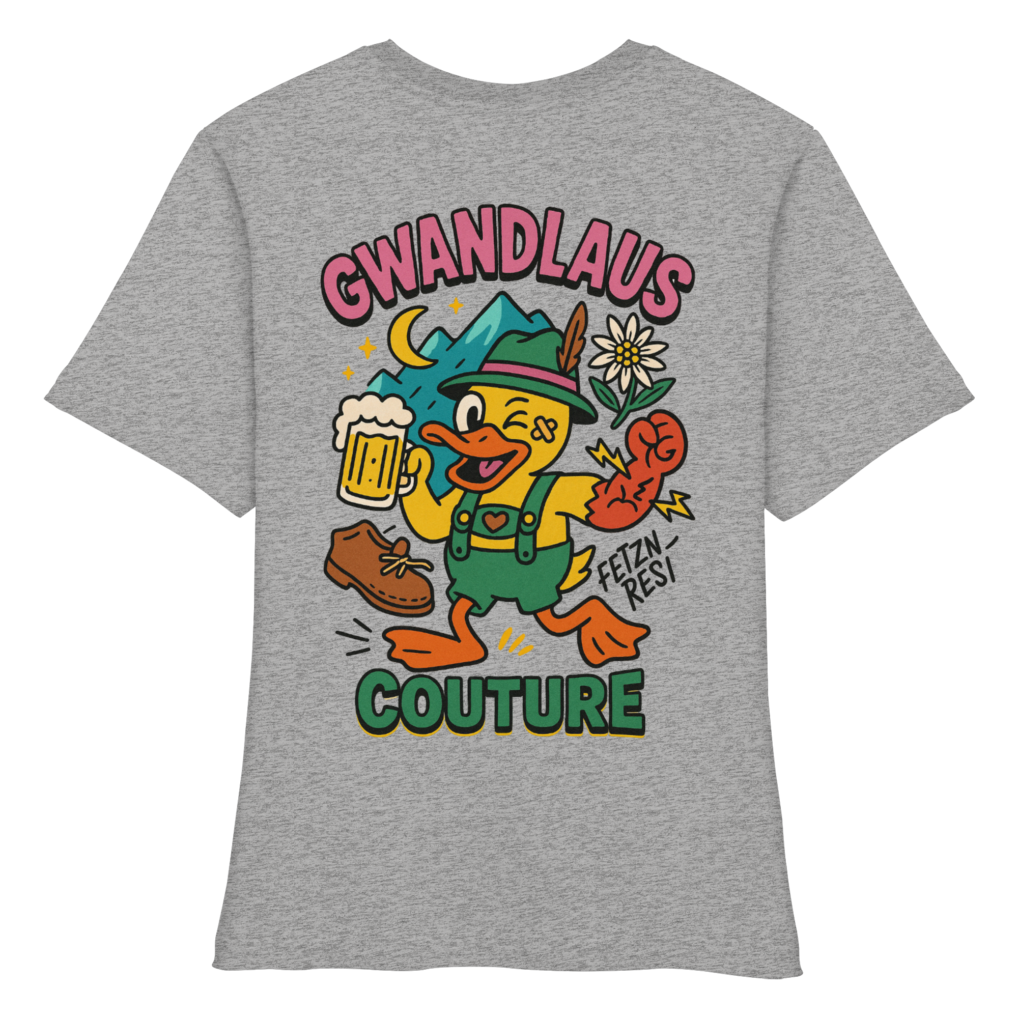 Crazy Duck - Fitted Ladies Organic Shirt