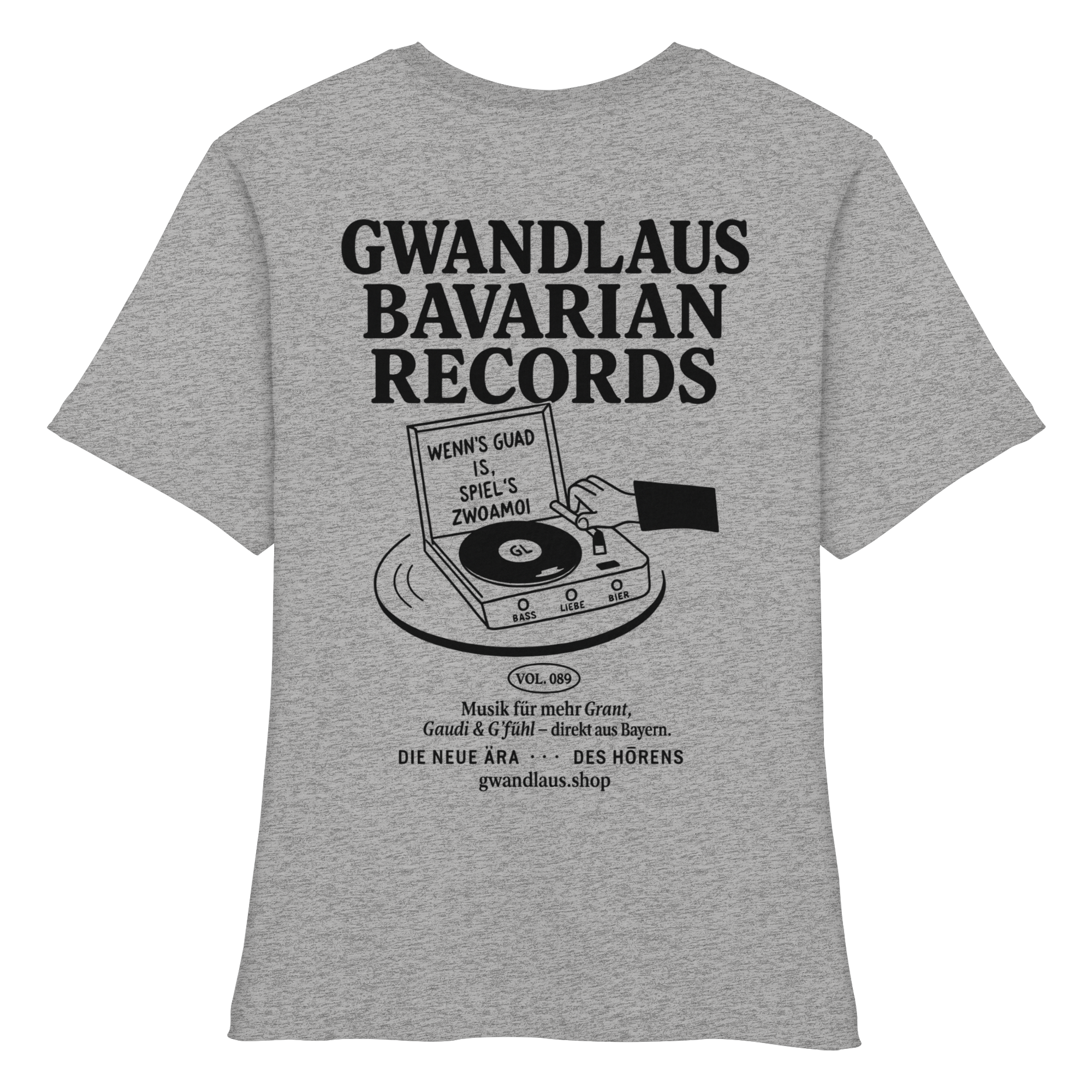 Bavarian Records  - Fitted Ladies Organic Shirt