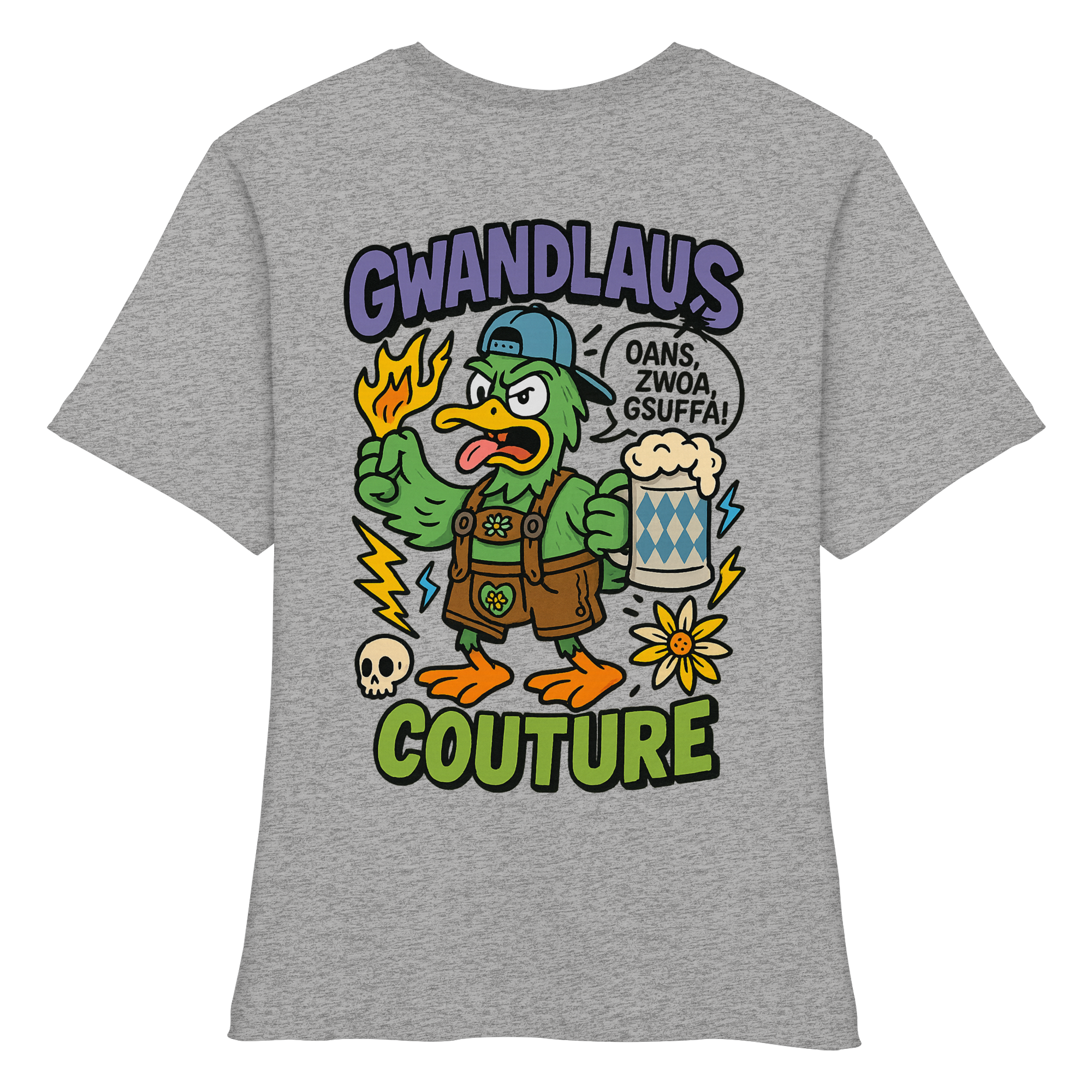 Ente süßsauer - Fitted Ladies Organic Shirt