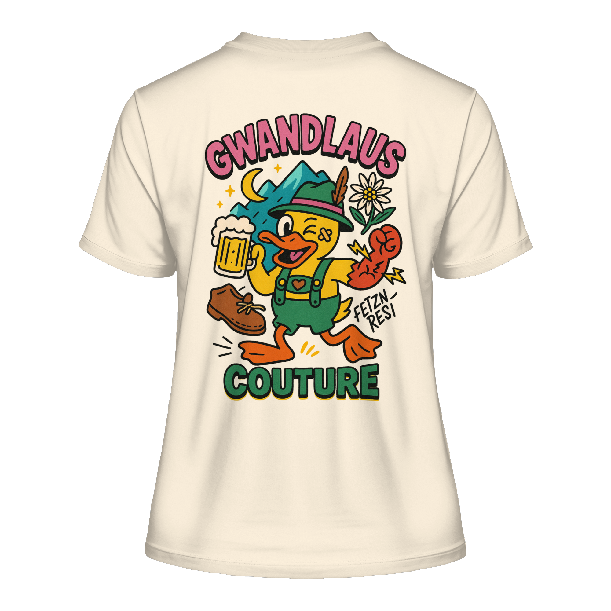 Crazy Duck - Fitted Ladies Organic Shirt