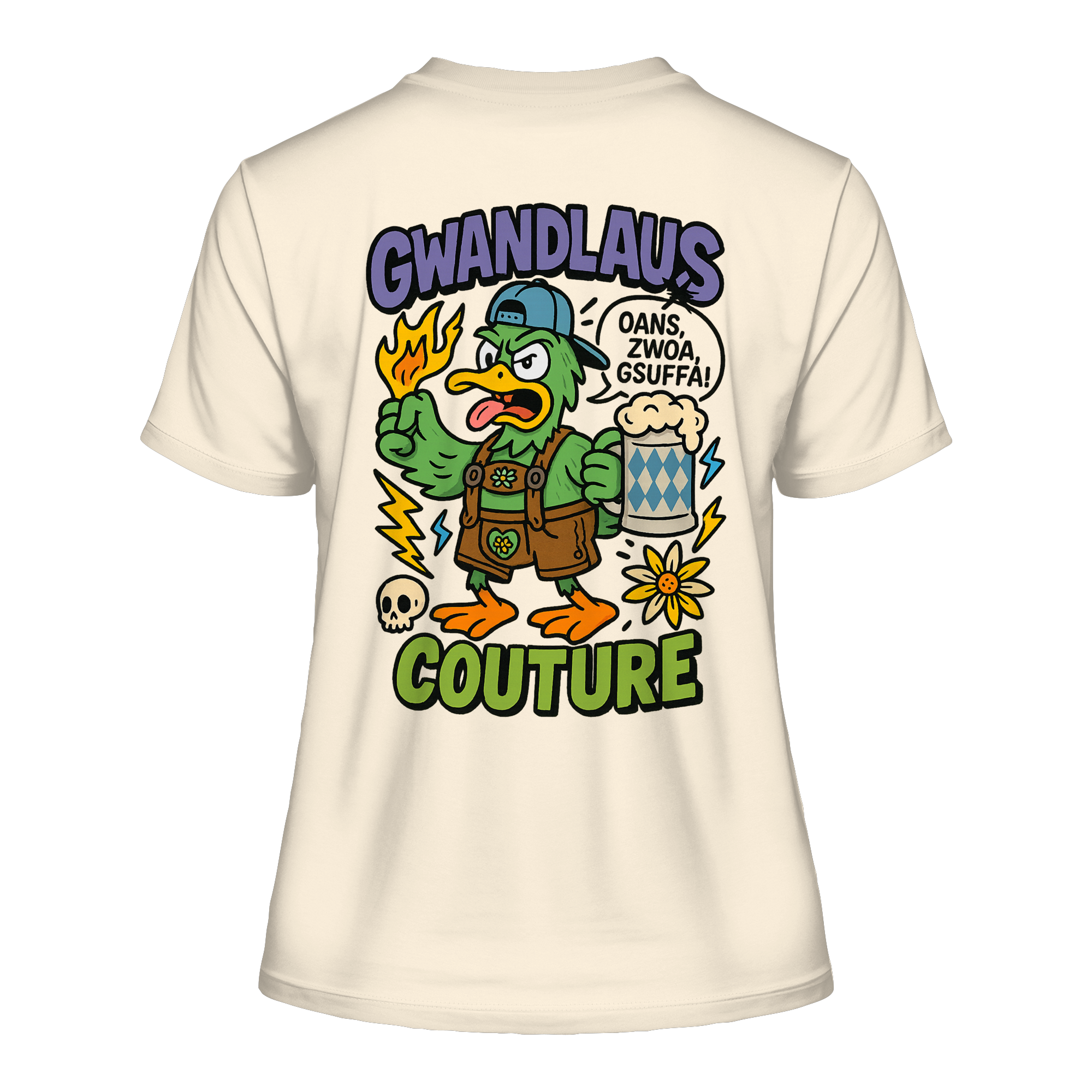 Ente süßsauer - Fitted Ladies Organic Shirt