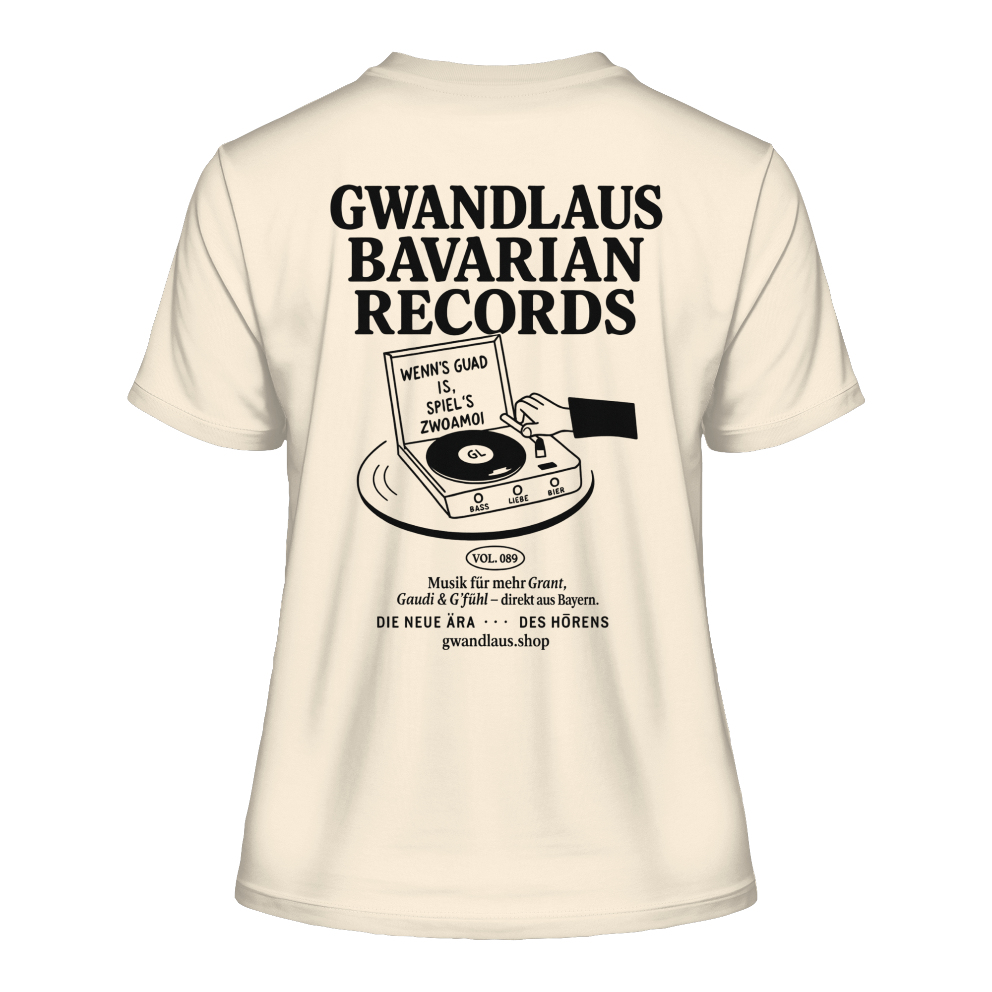 Bavarian Records  - Fitted Ladies Organic Shirt