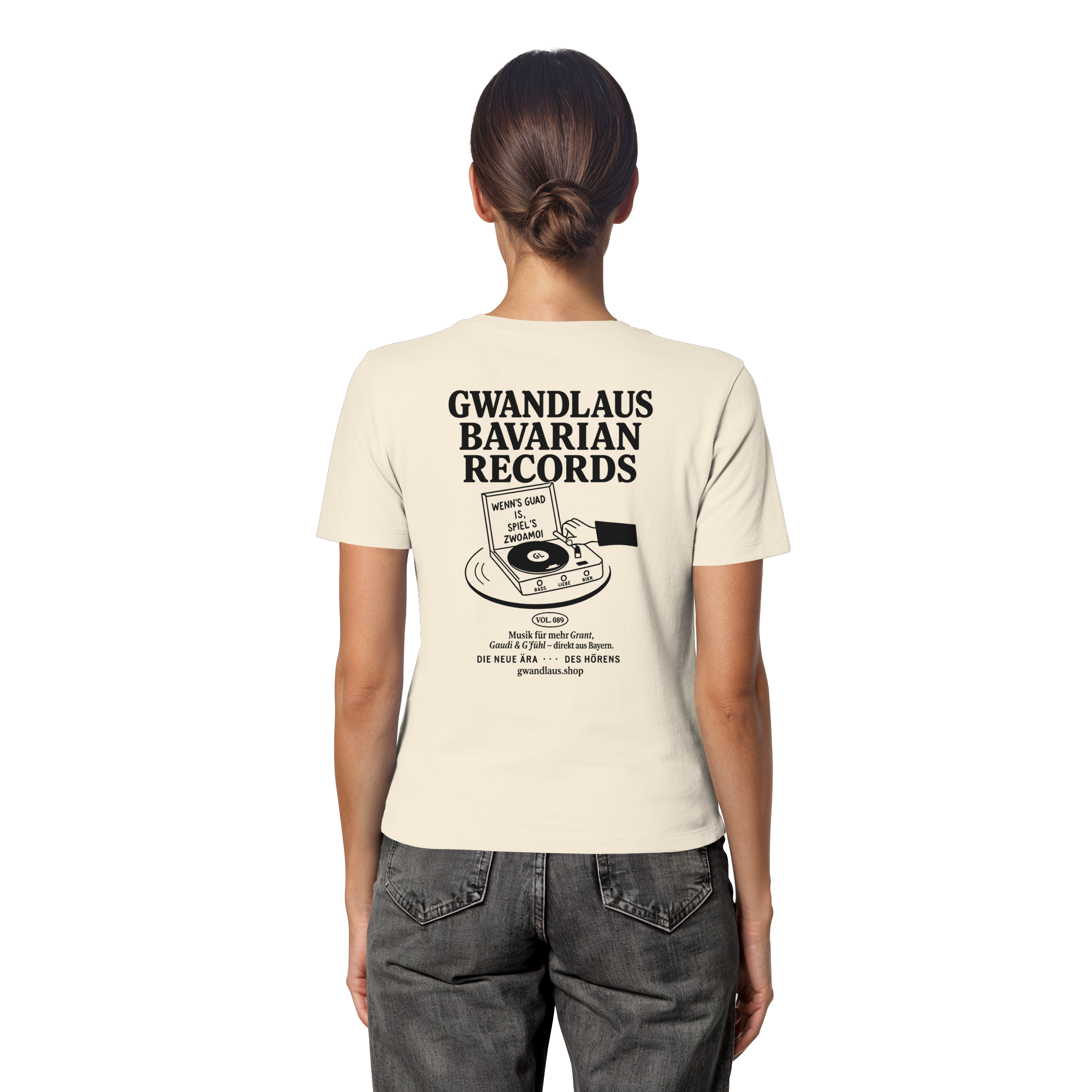 Bavarian Records  - Fitted Ladies Organic Shirt