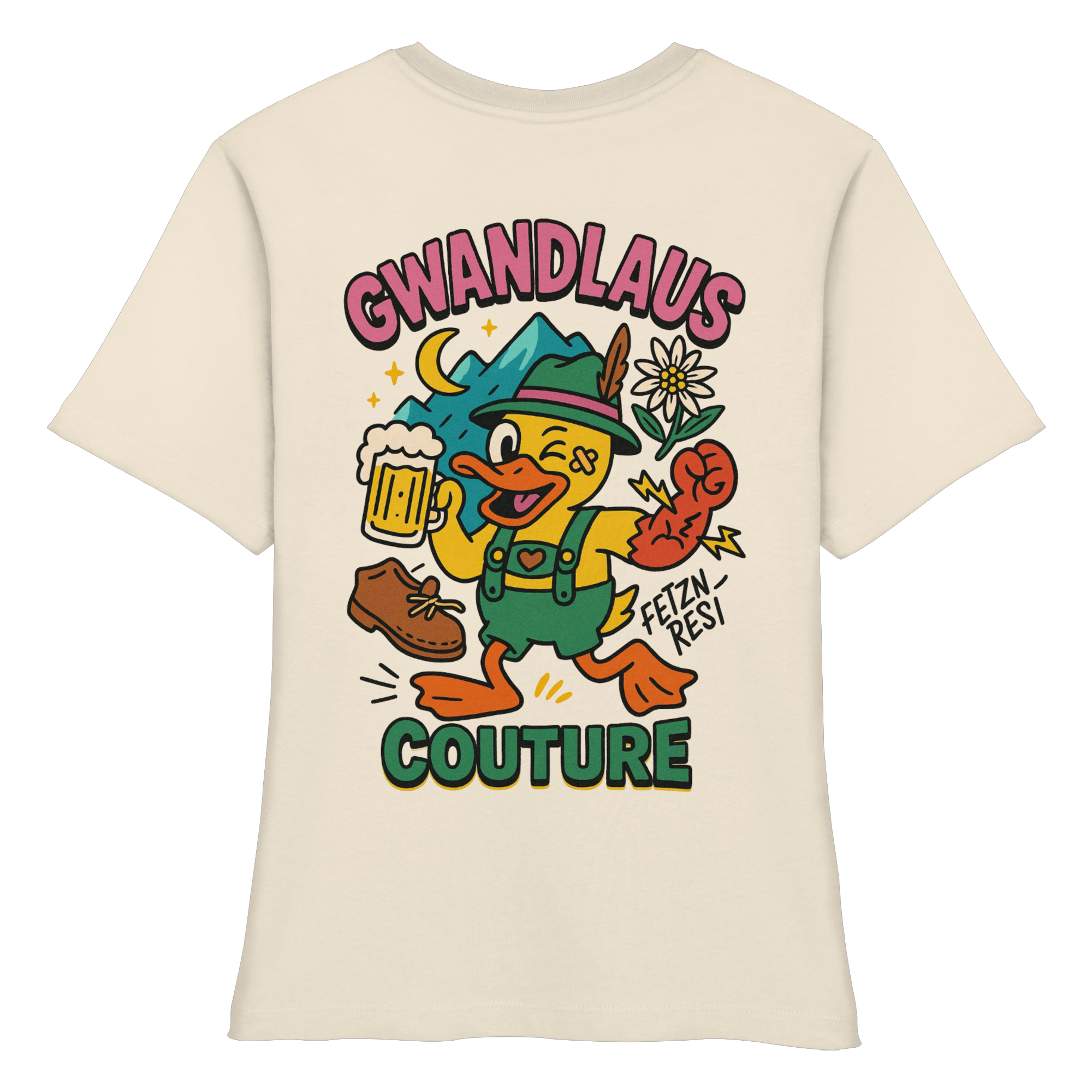 Crazy Duck - Fitted Ladies Organic Shirt