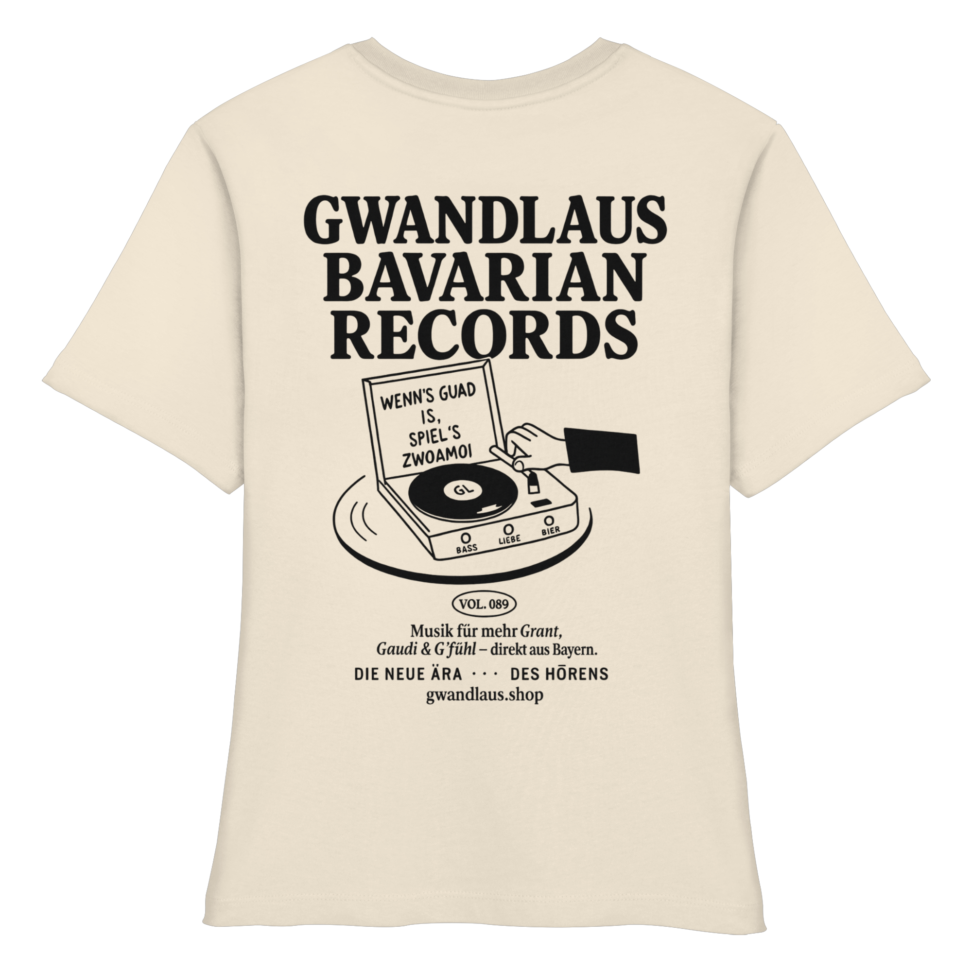 Bavarian Records  - Fitted Ladies Organic Shirt