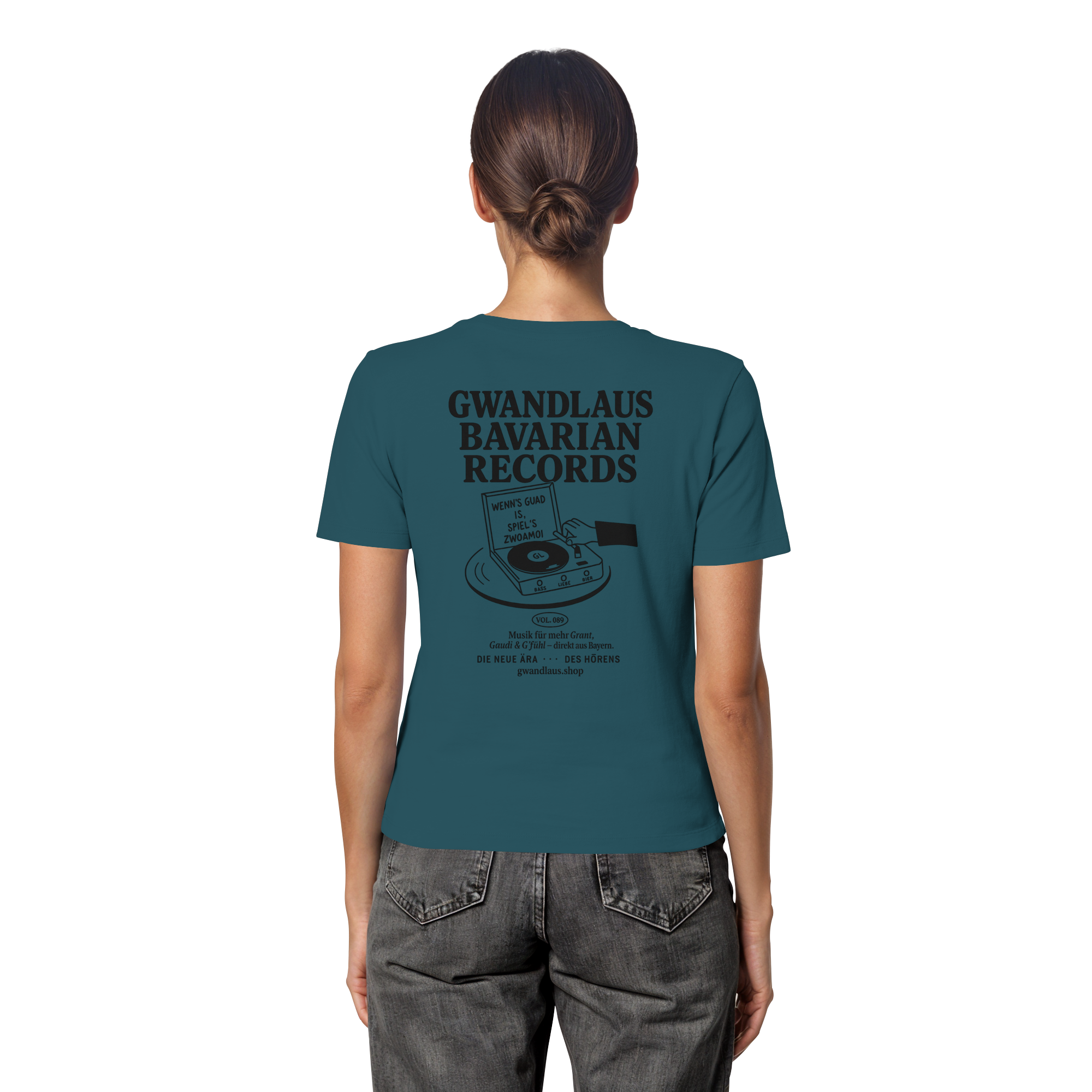 Bavarian Records  - Fitted Ladies Organic Shirt