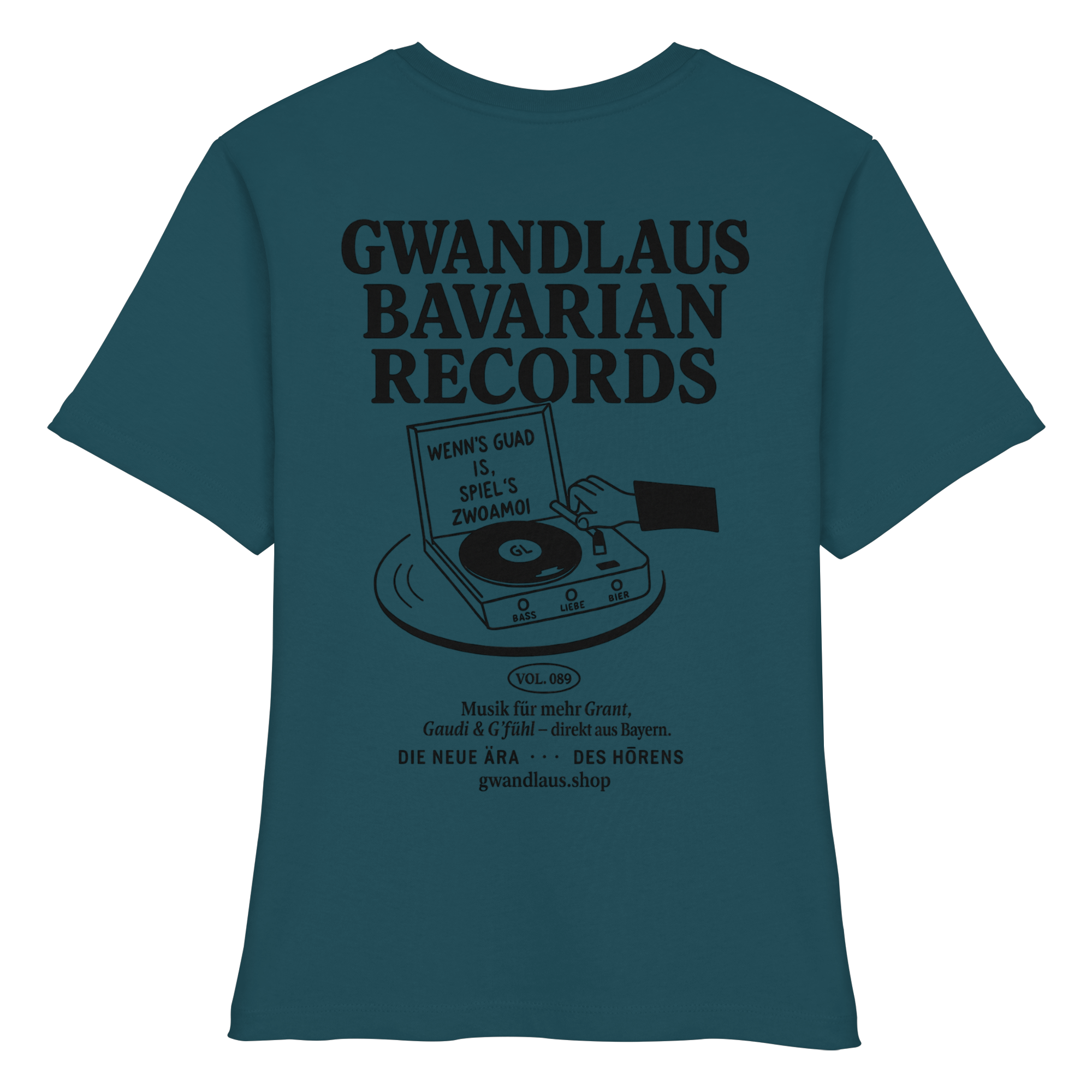 Bavarian Records  - Fitted Ladies Organic Shirt