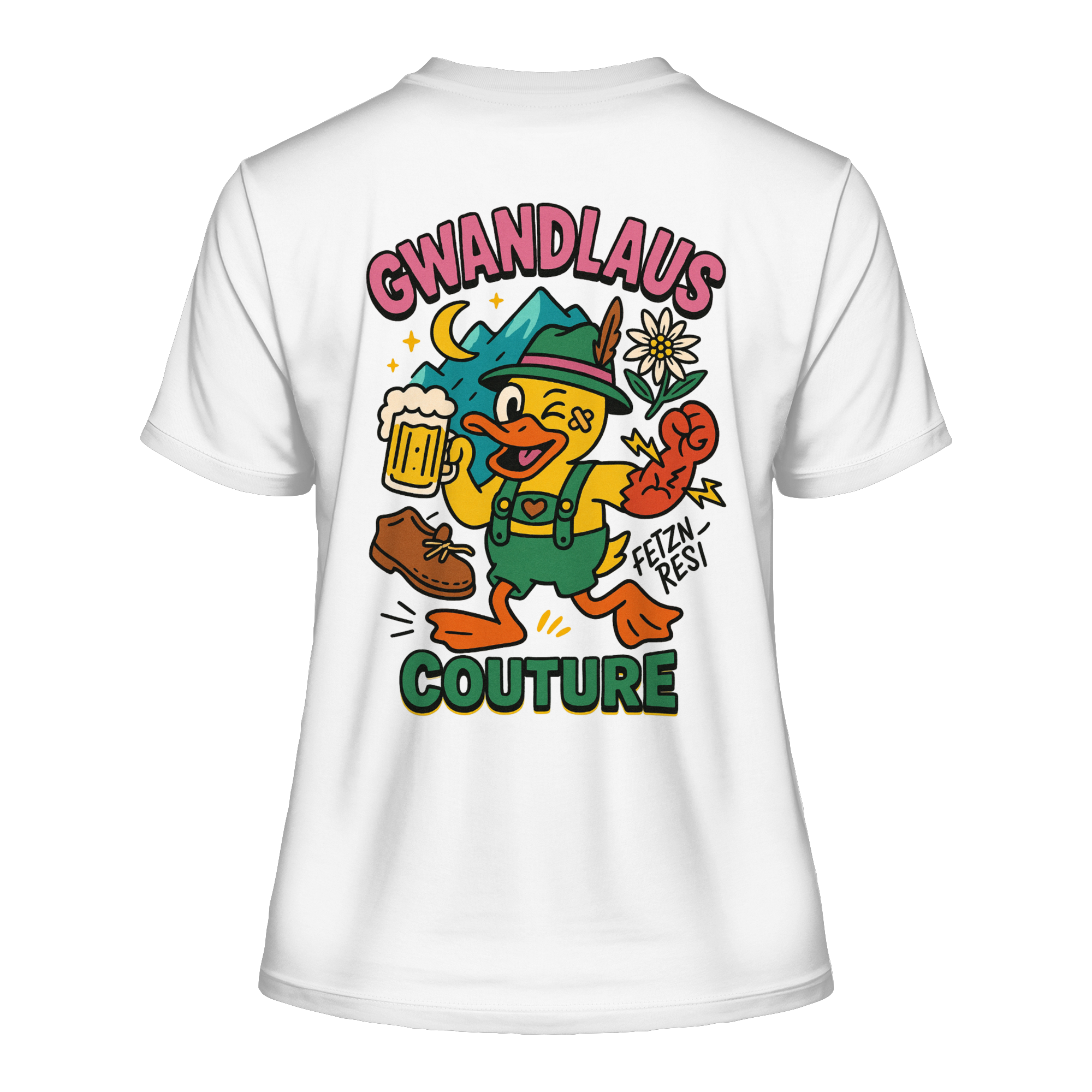 Crazy Duck - Fitted Ladies Organic Shirt