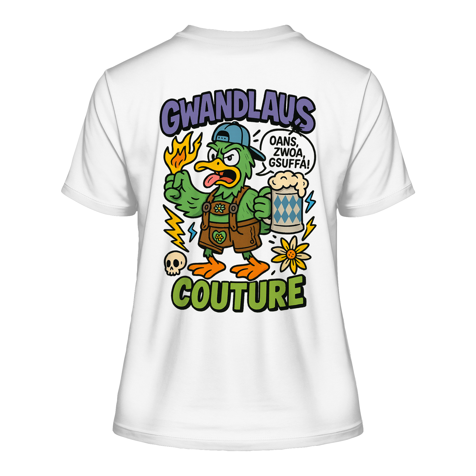 Ente süßsauer - Fitted Ladies Organic Shirt