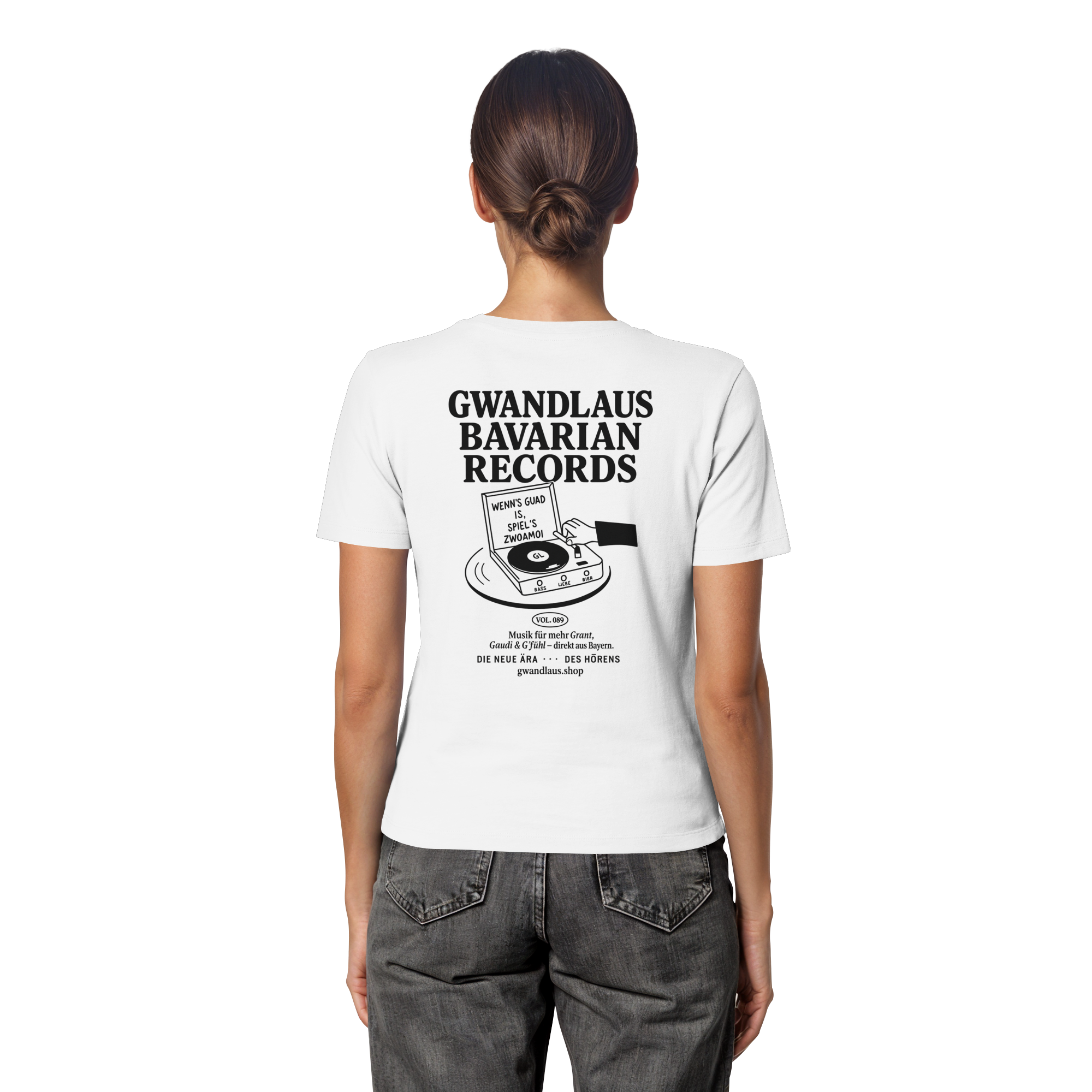 Bavarian Records  - Fitted Ladies Organic Shirt