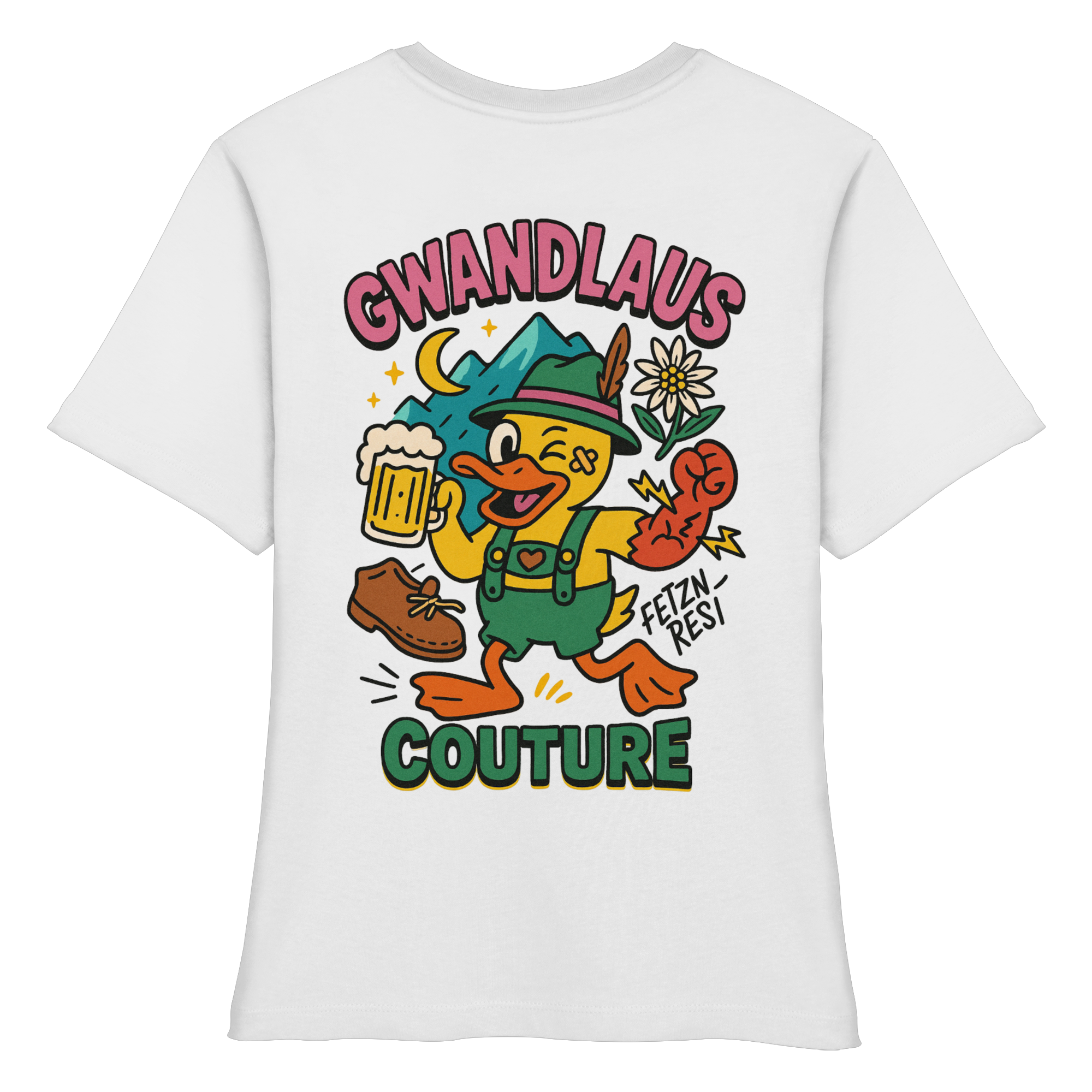 Crazy Duck - Fitted Ladies Organic Shirt