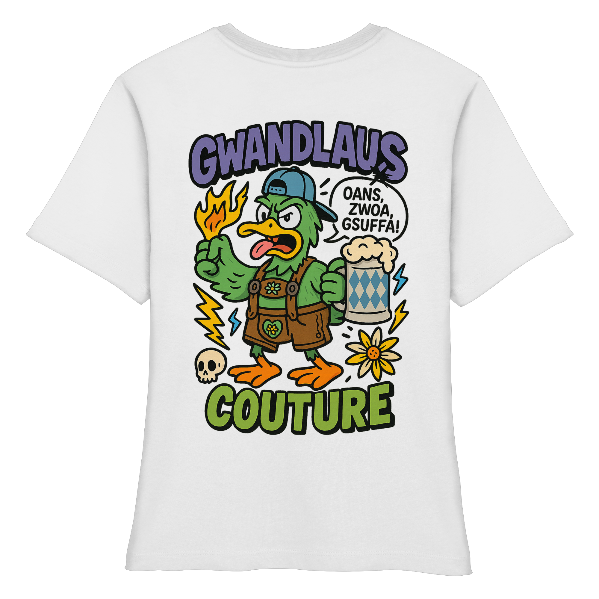 Ente süßsauer - Fitted Ladies Organic Shirt