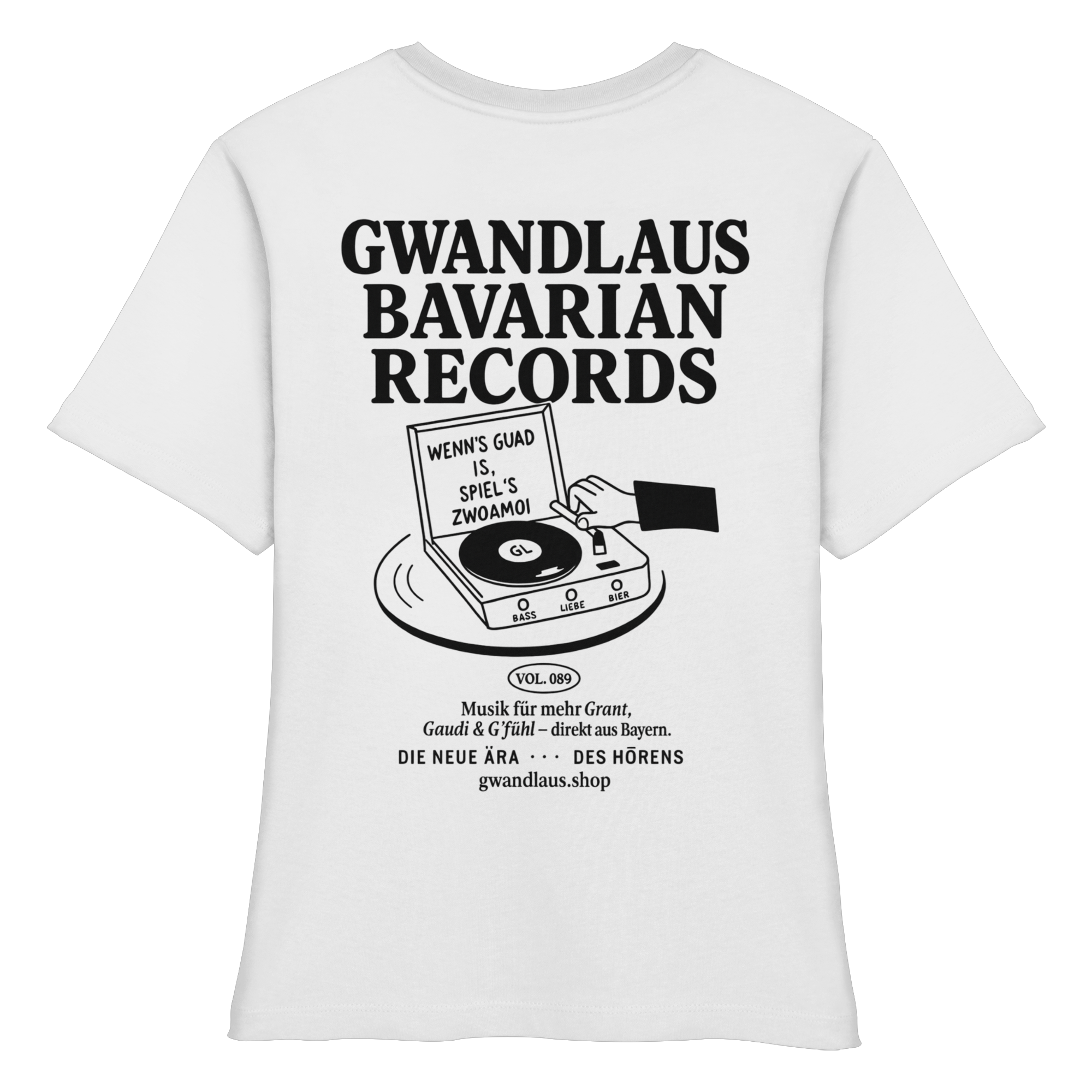 Bavarian Records  - Fitted Ladies Organic Shirt