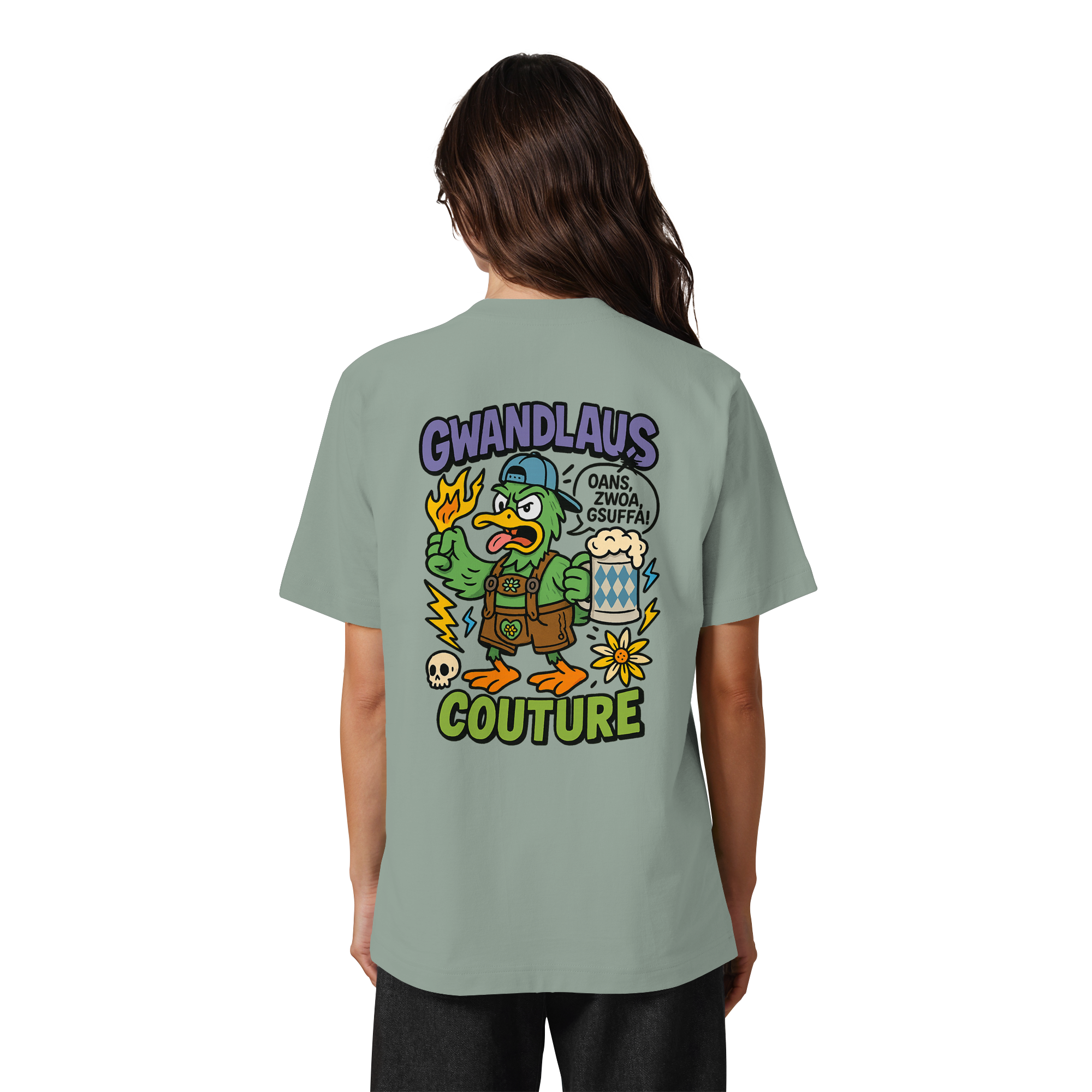 Ente süßsauer - Heavy Oversized Organic Shirt