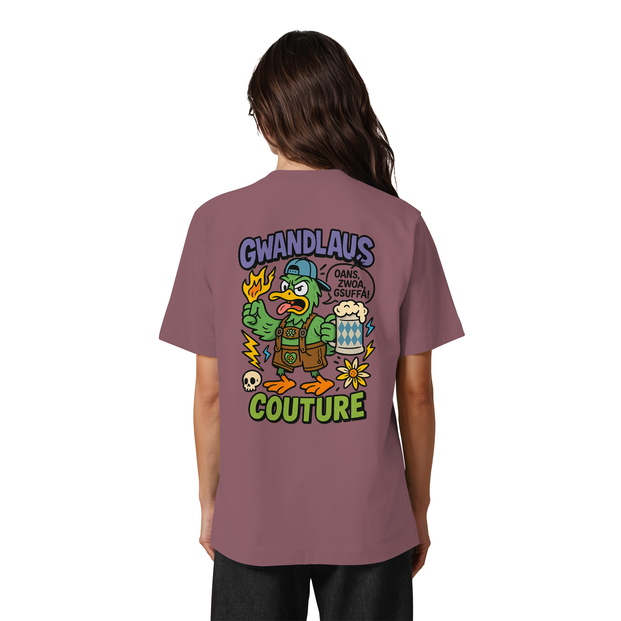 Ente süßsauer - Heavy Oversized Organic Shirt