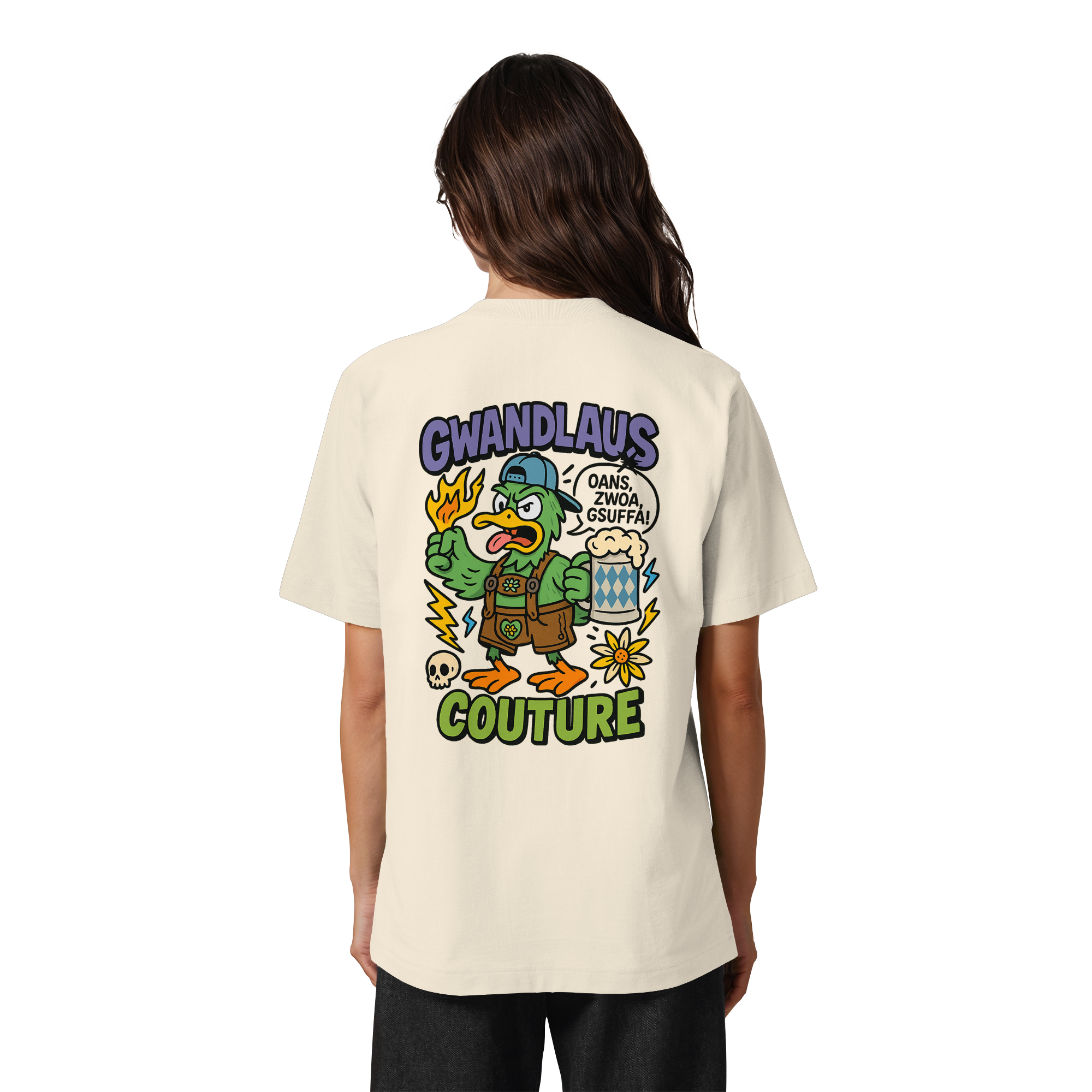 Ente süßsauer - Heavy Oversized Organic Shirt