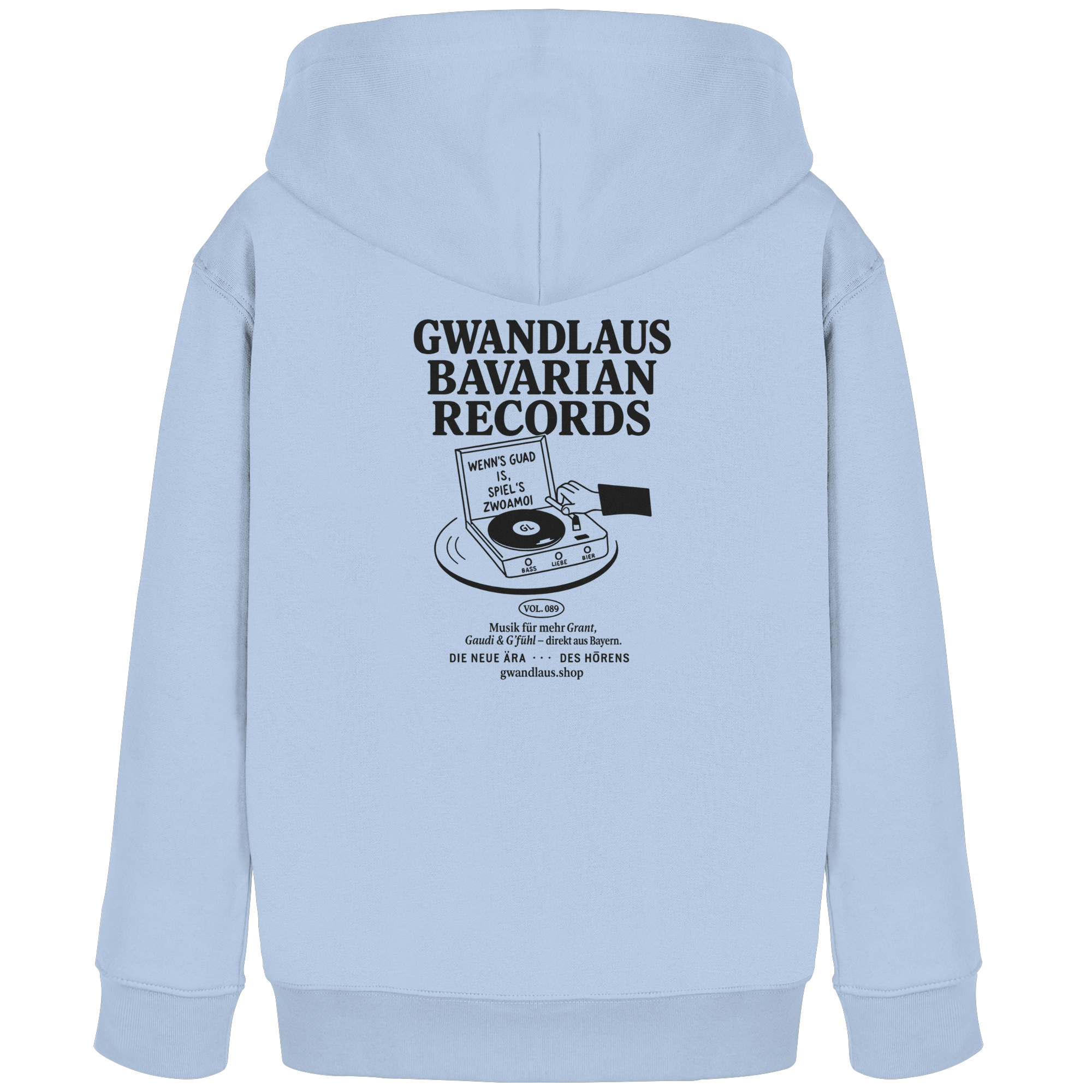 Kids Organic Hoodie - Bavarian Records