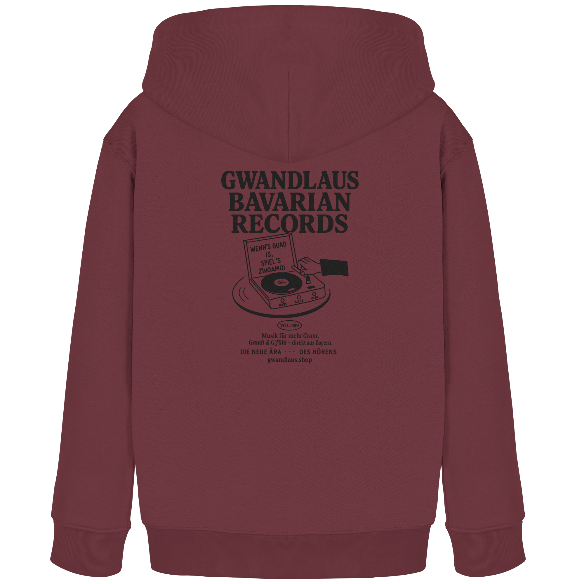 Kids Organic Hoodie - Bavarian Records