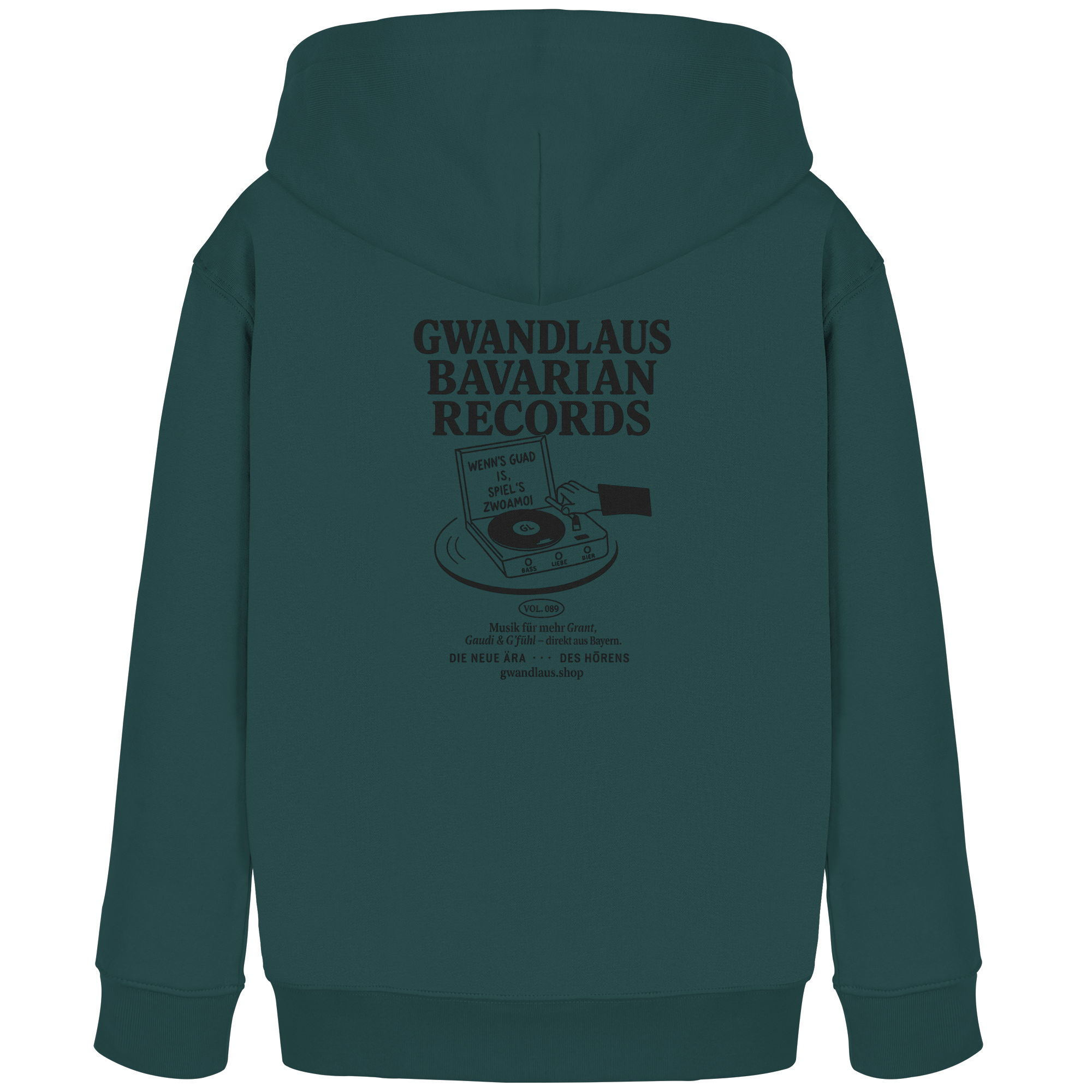 Kids Organic Hoodie - Bavarian Records
