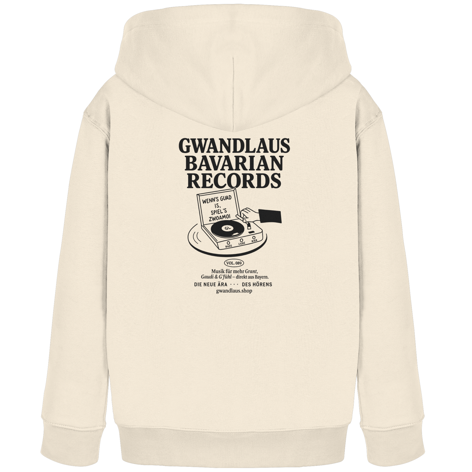 Kids Organic Hoodie - Bavarian Records
