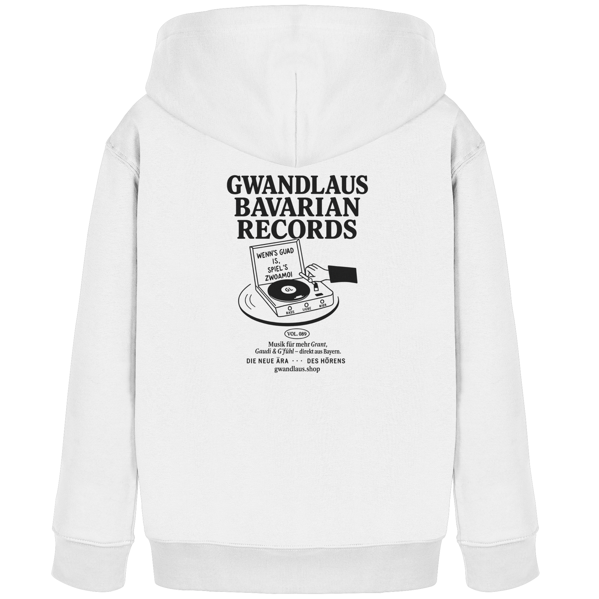 Kids Organic Hoodie - Bavarian Records