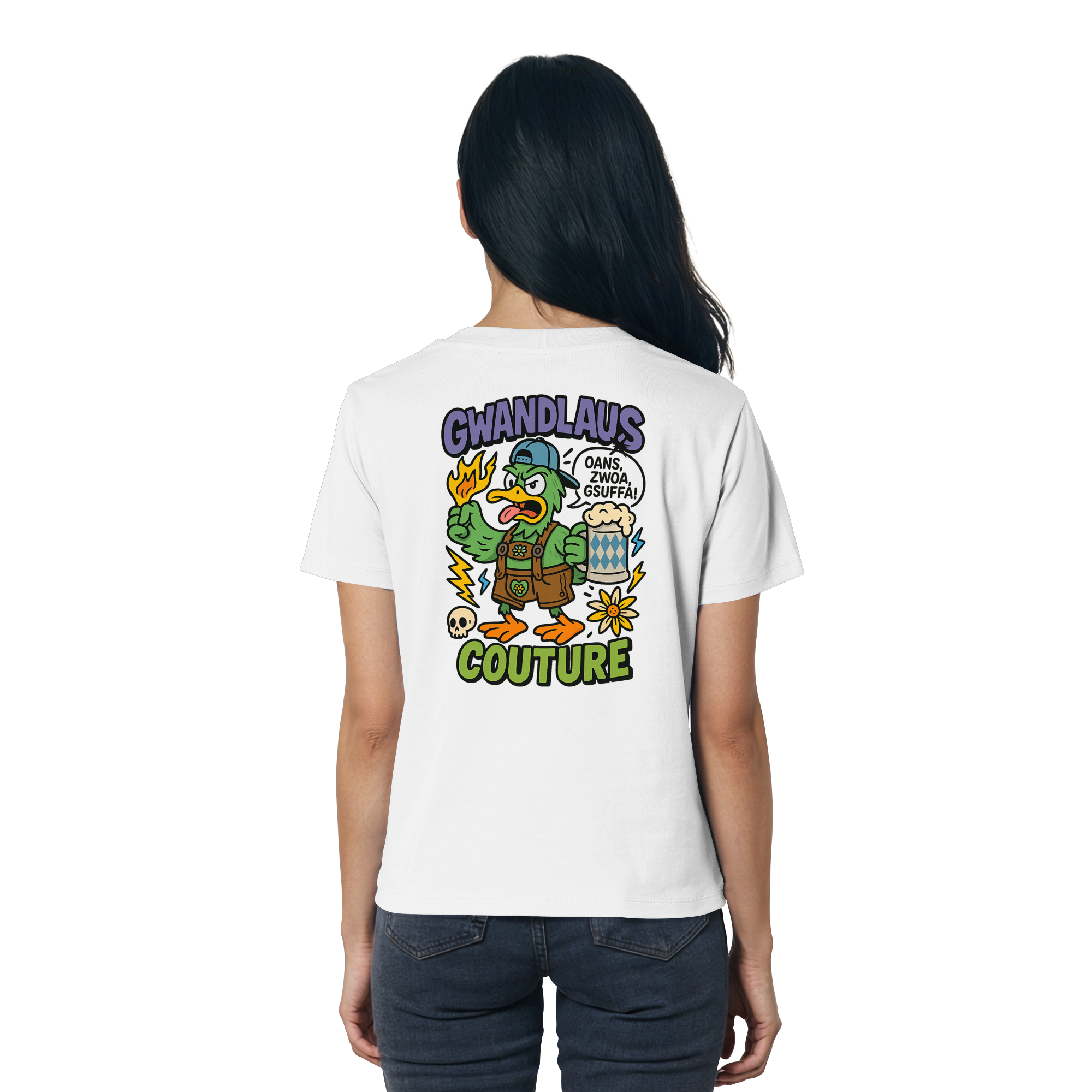 Ente süßsauer - Ladies Organic Shirt