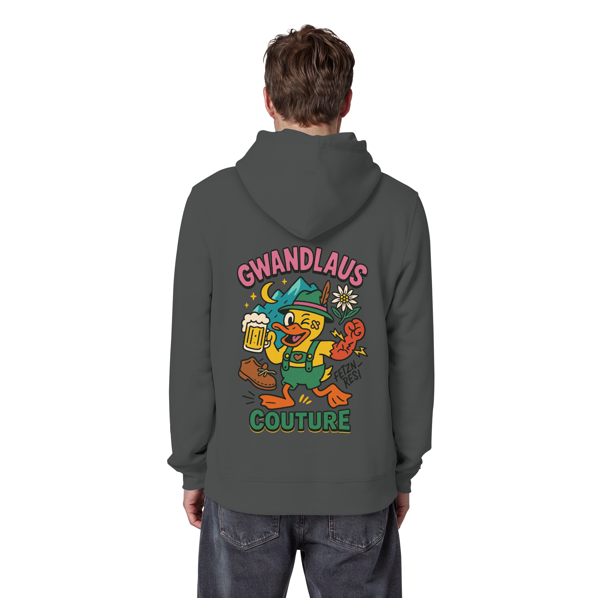 Crazy Duck - Organic Basic Hoodie