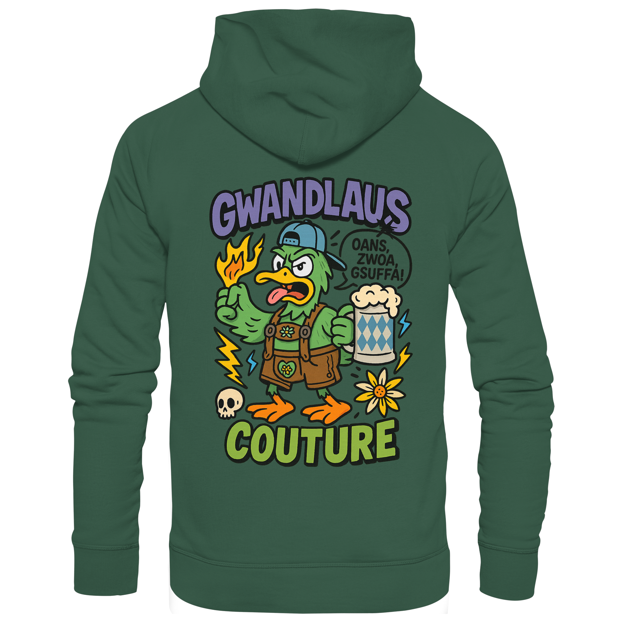 Ente süßsauer - Organic Basic Hoodie