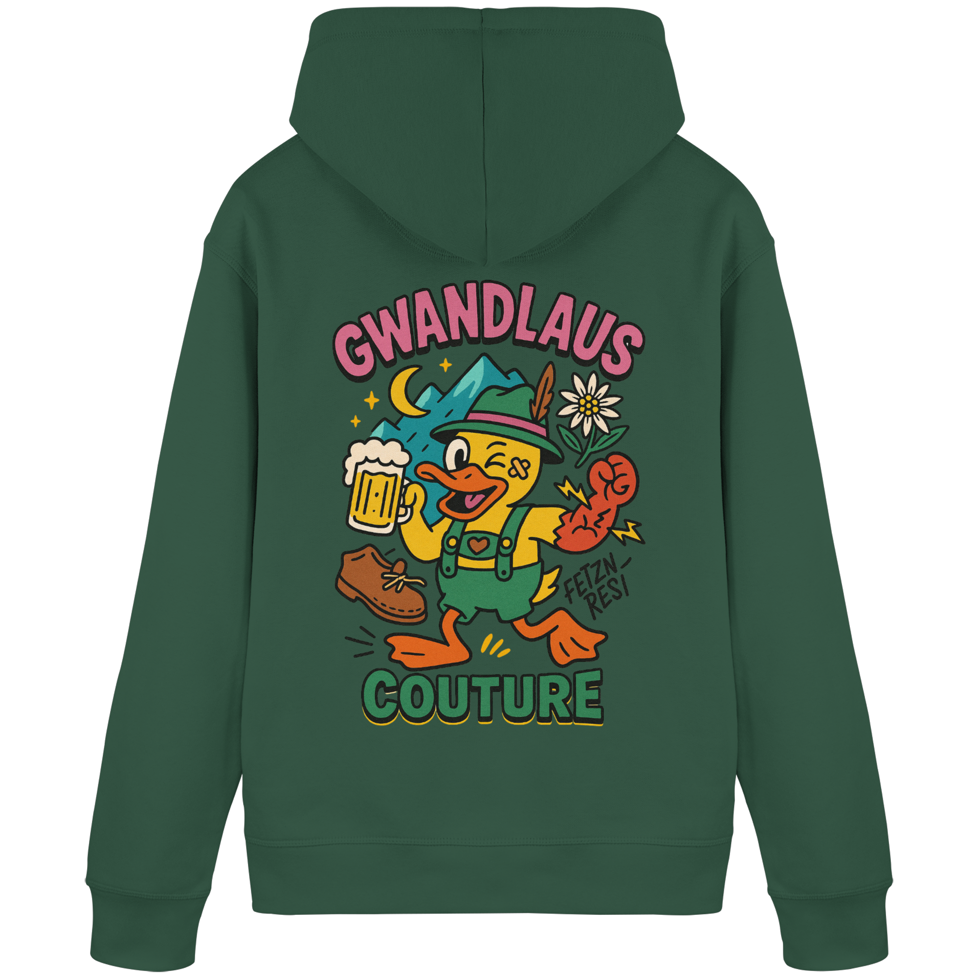 Crazy Duck - Organic Basic Hoodie