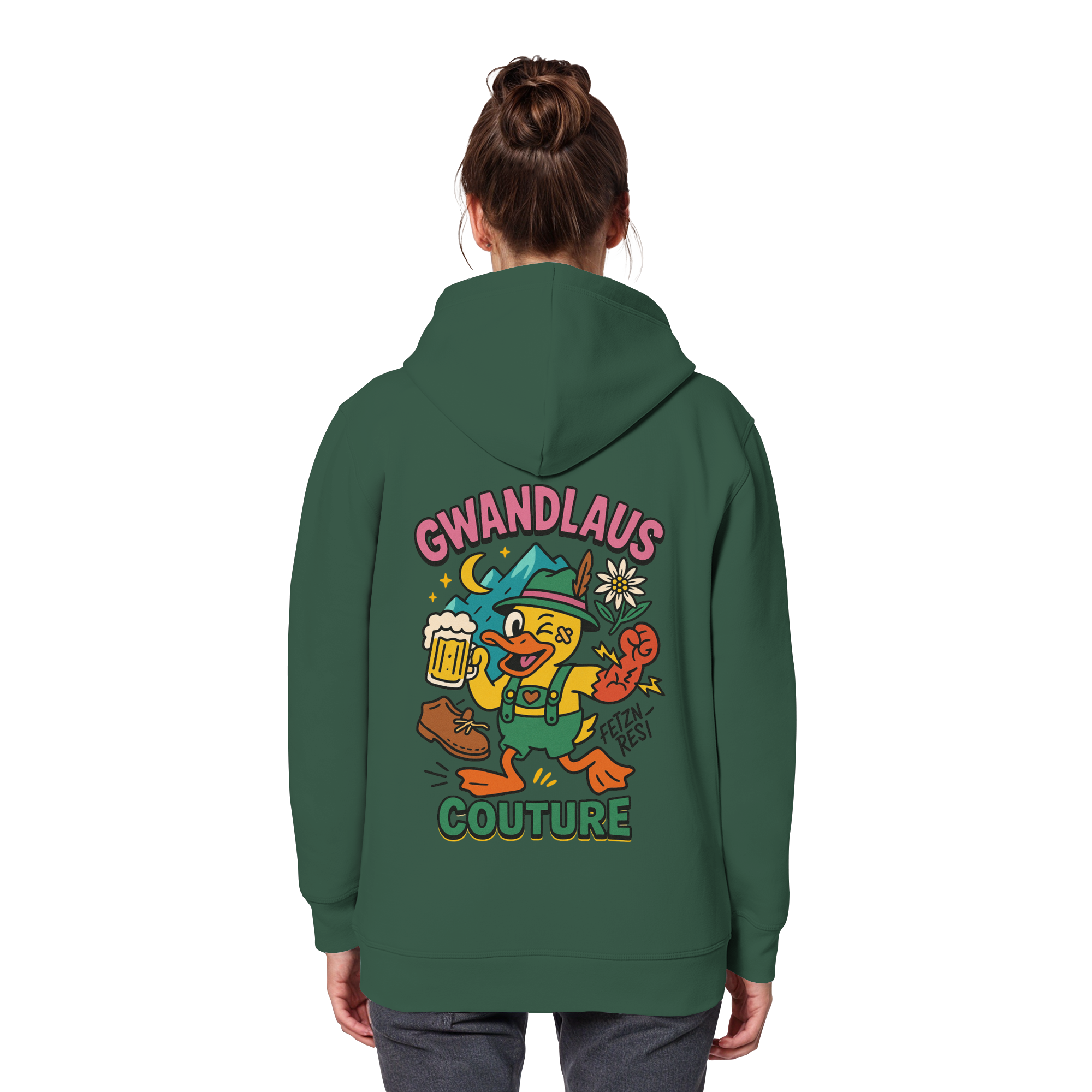 Crazy Duck - Organic Basic Hoodie