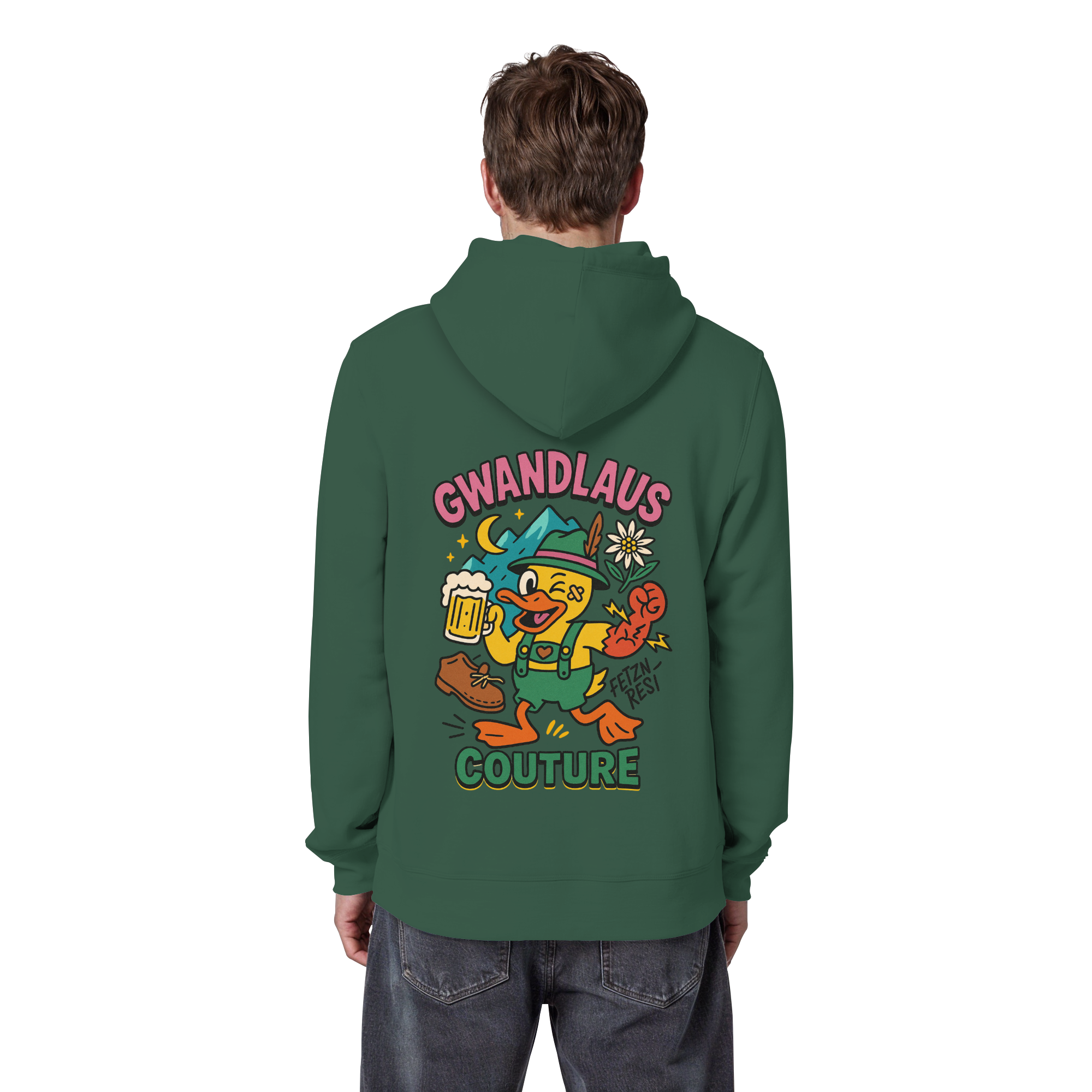 Crazy Duck - Organic Basic Hoodie