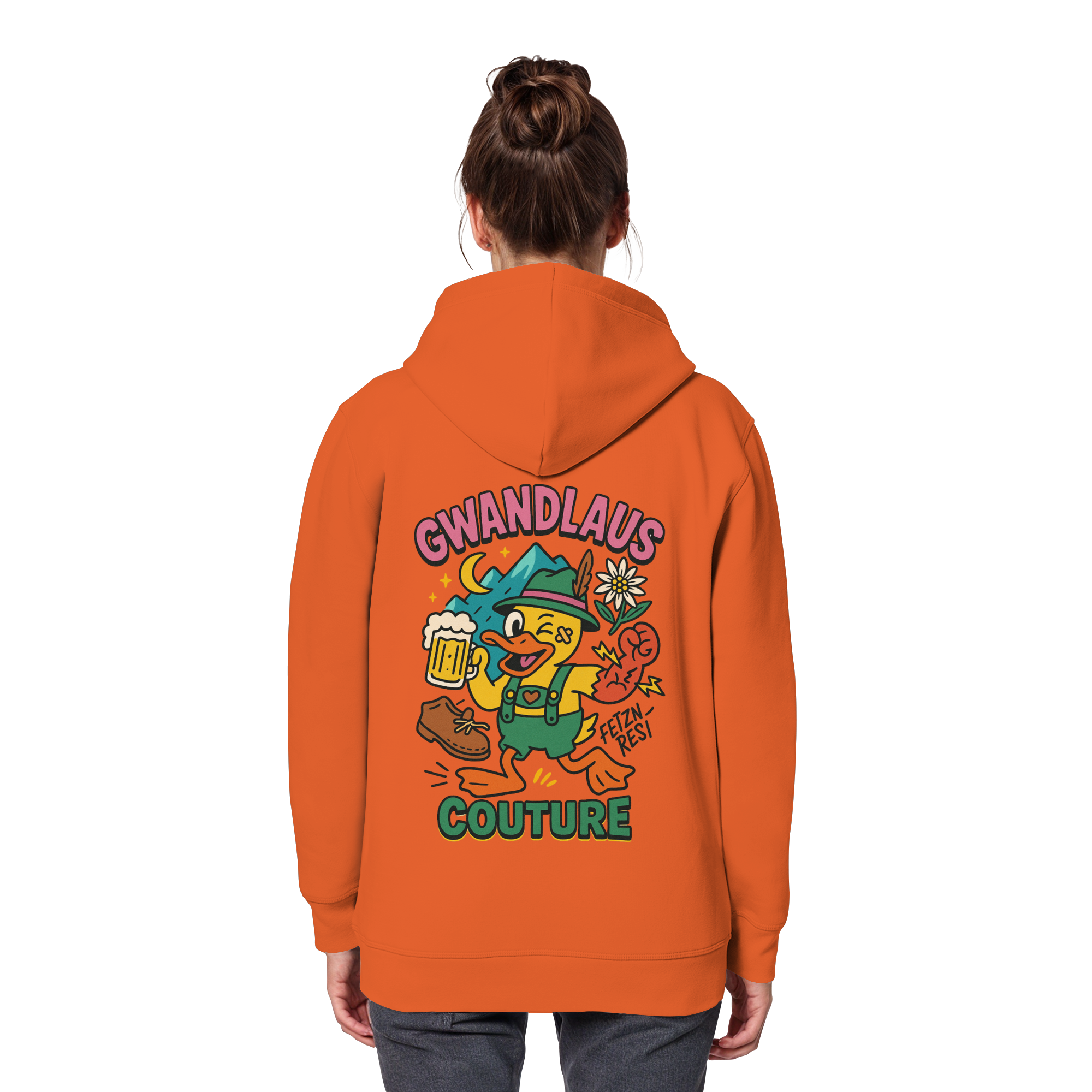 Crazy Duck - Organic Basic Hoodie