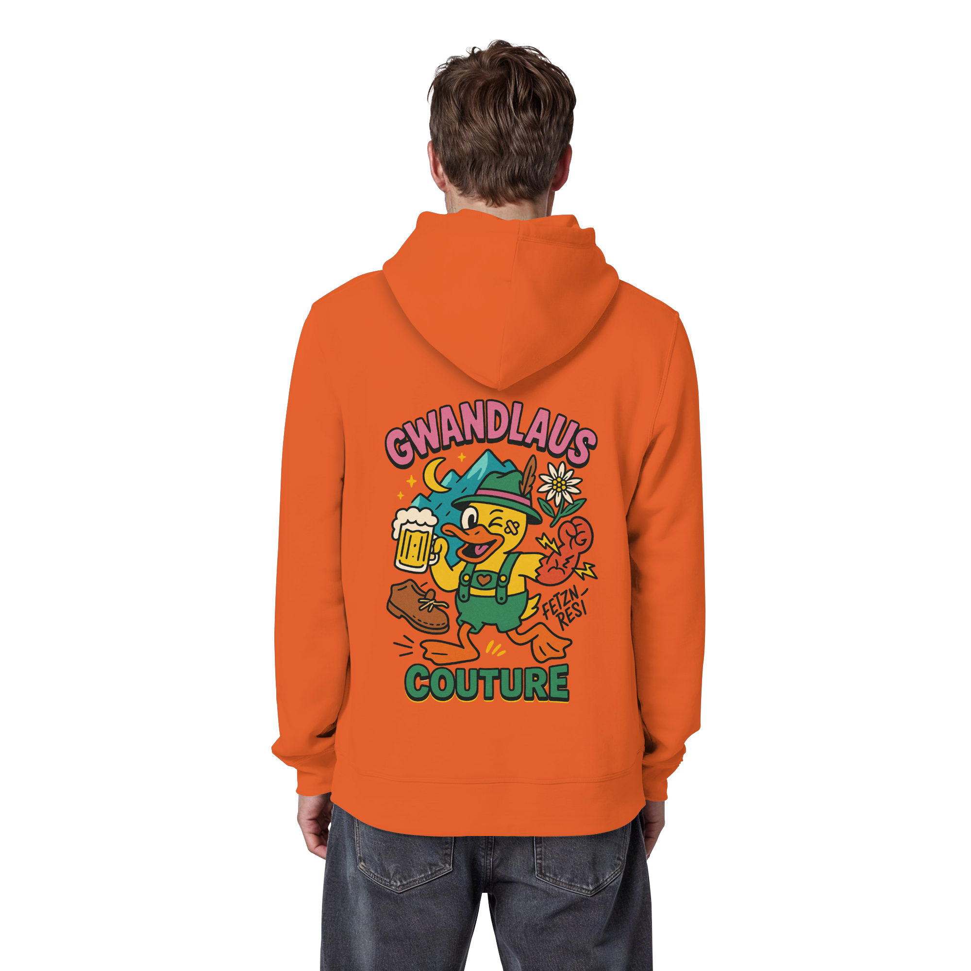Crazy Duck - Organic Basic Hoodie