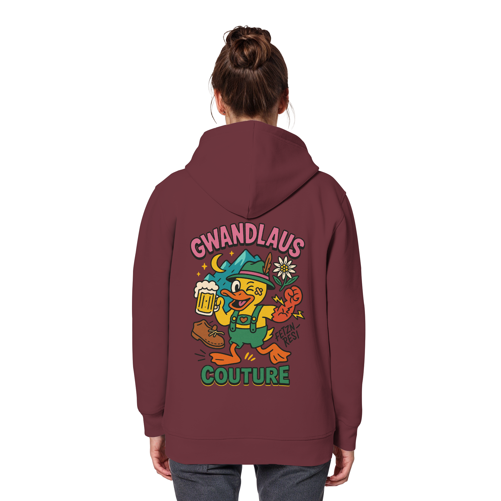 Crazy Duck - Organic Basic Hoodie
