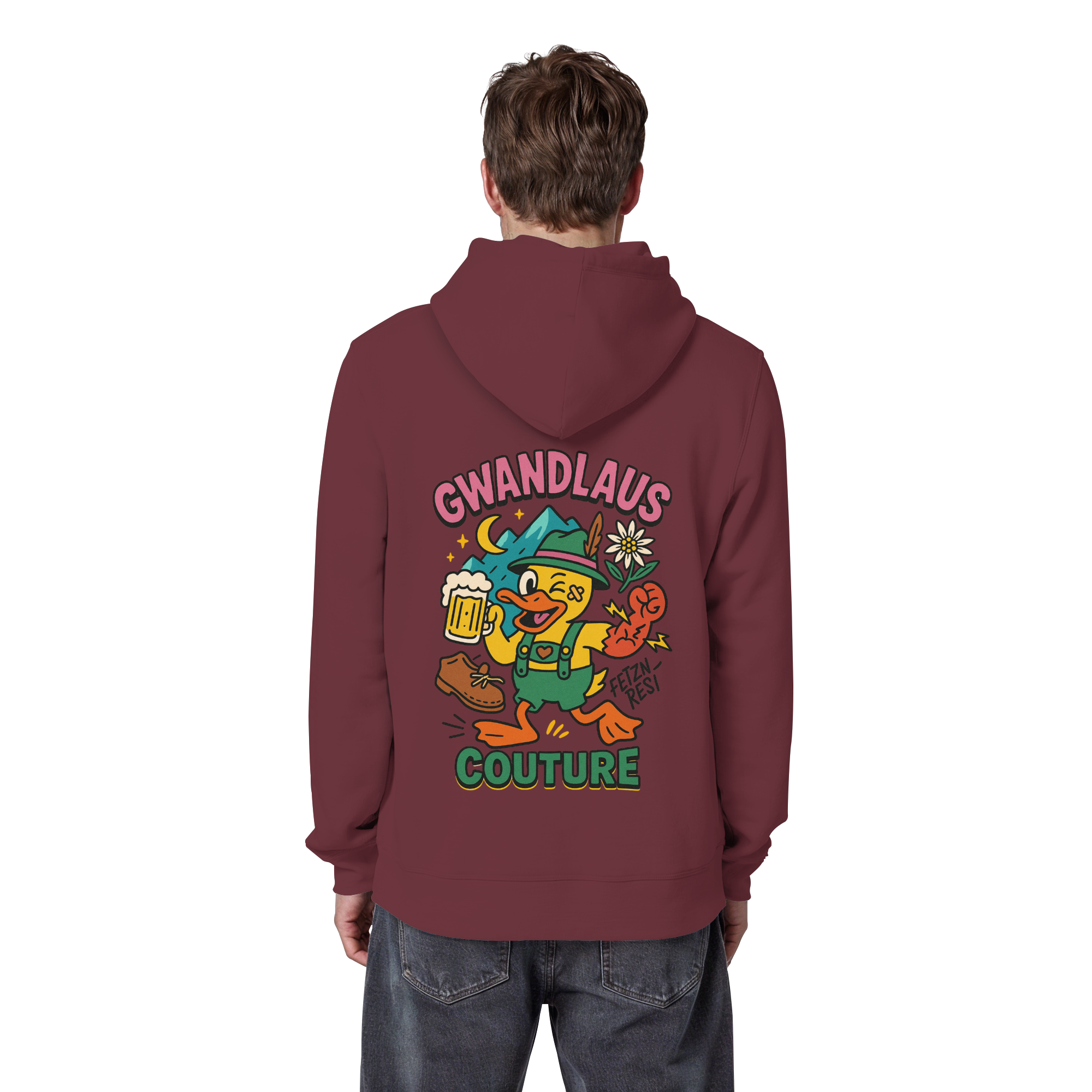 Crazy Duck - Organic Basic Hoodie