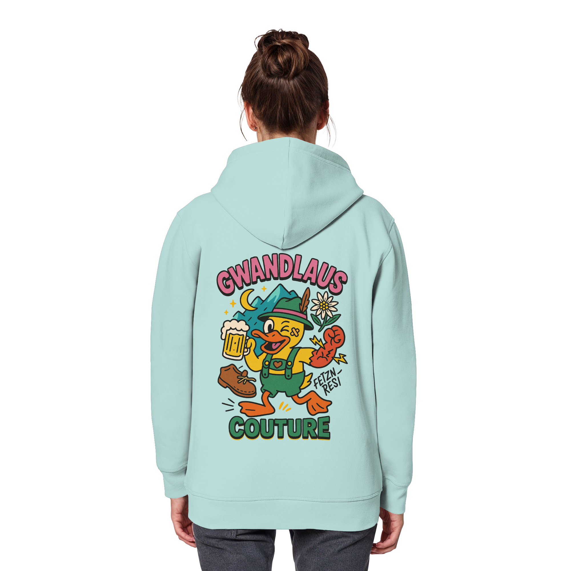 Crazy Duck - Organic Basic Hoodie