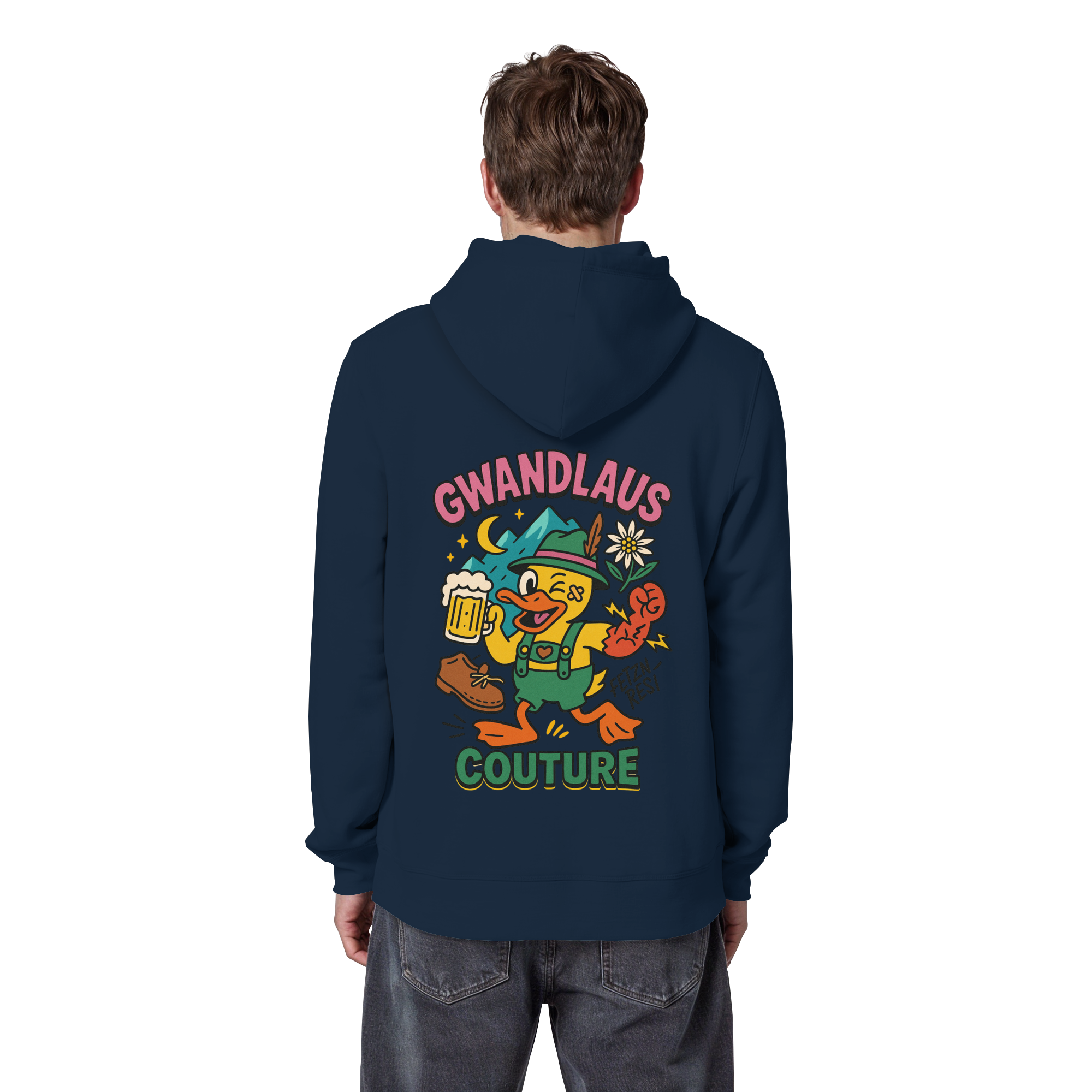Crazy Duck - Organic Basic Hoodie