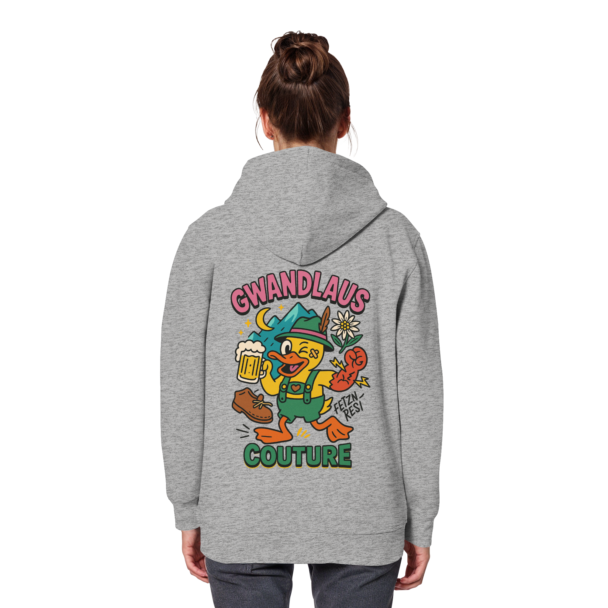 Crazy Duck - Organic Basic Hoodie