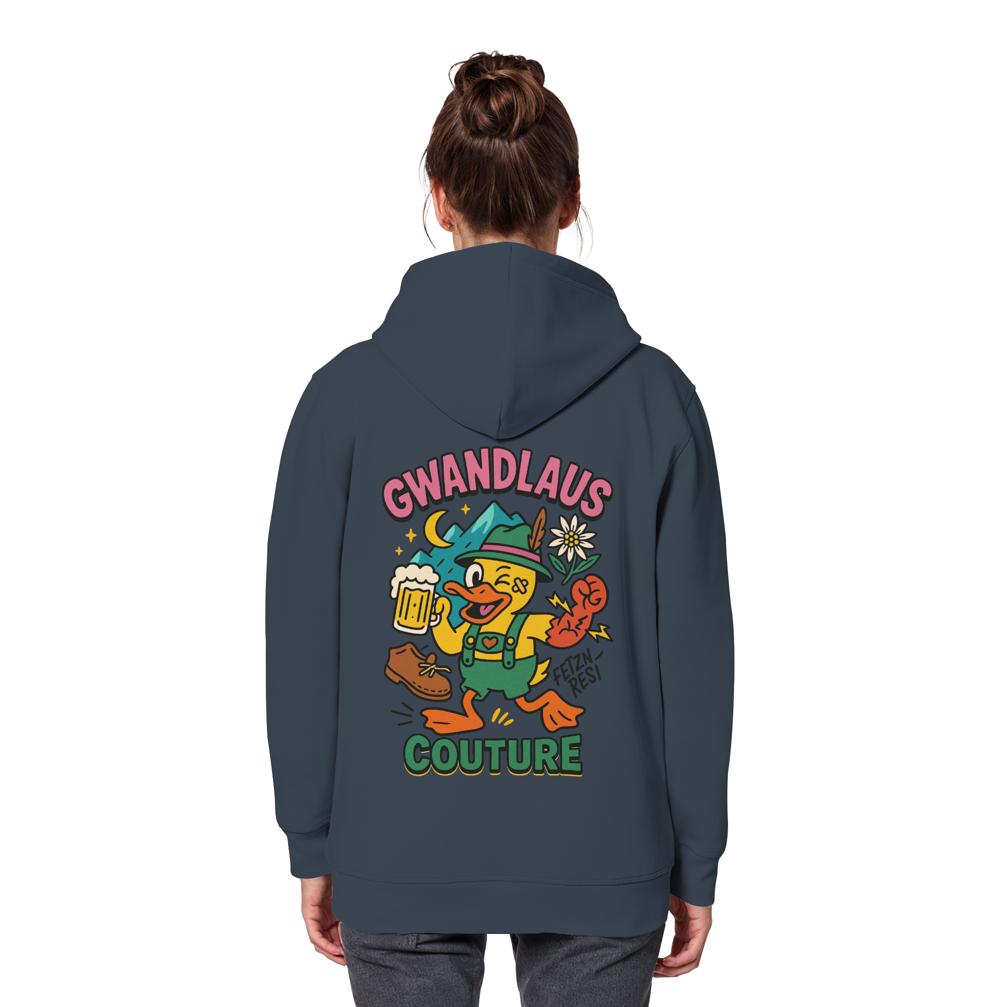 Crazy Duck - Organic Basic Hoodie