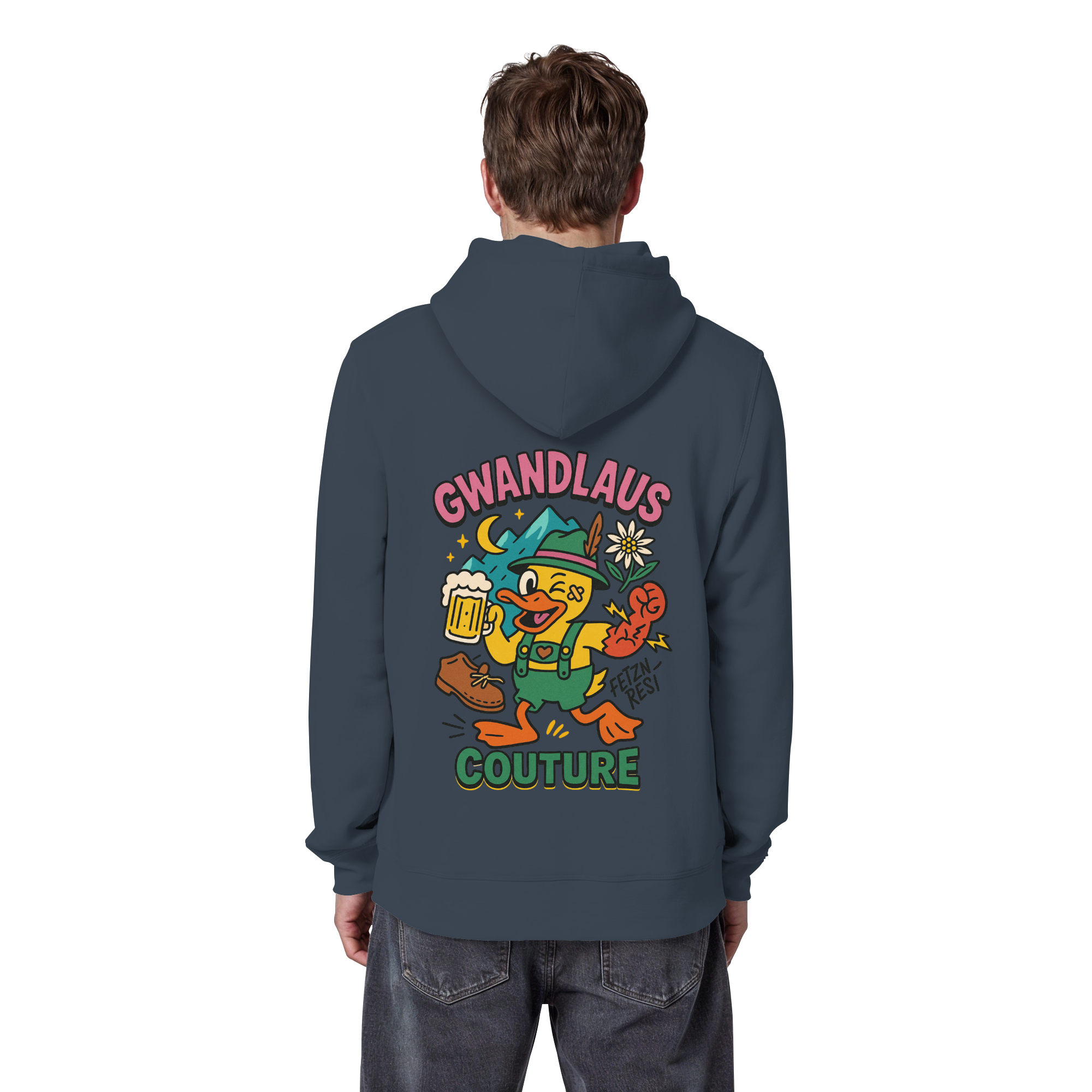 Crazy Duck - Organic Basic Hoodie