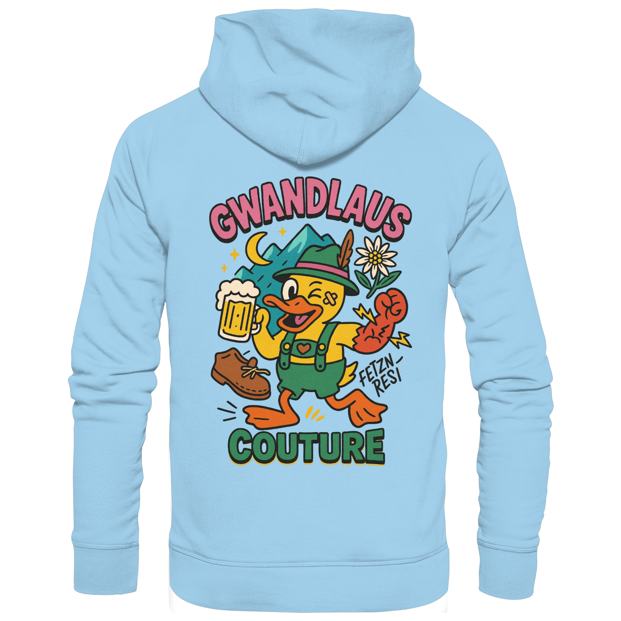 Crazy Duck - Organic Basic Hoodie