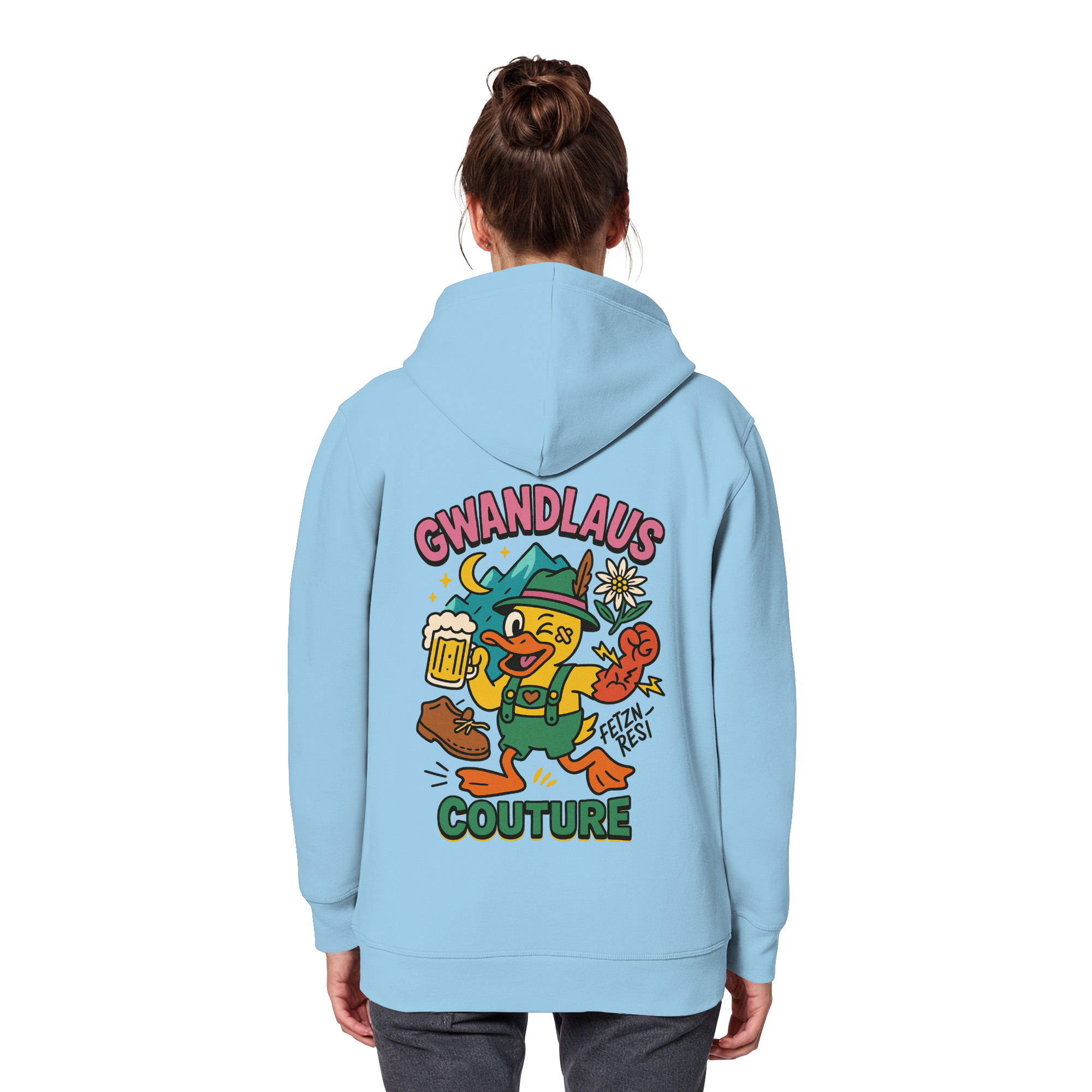 Crazy Duck - Organic Basic Hoodie