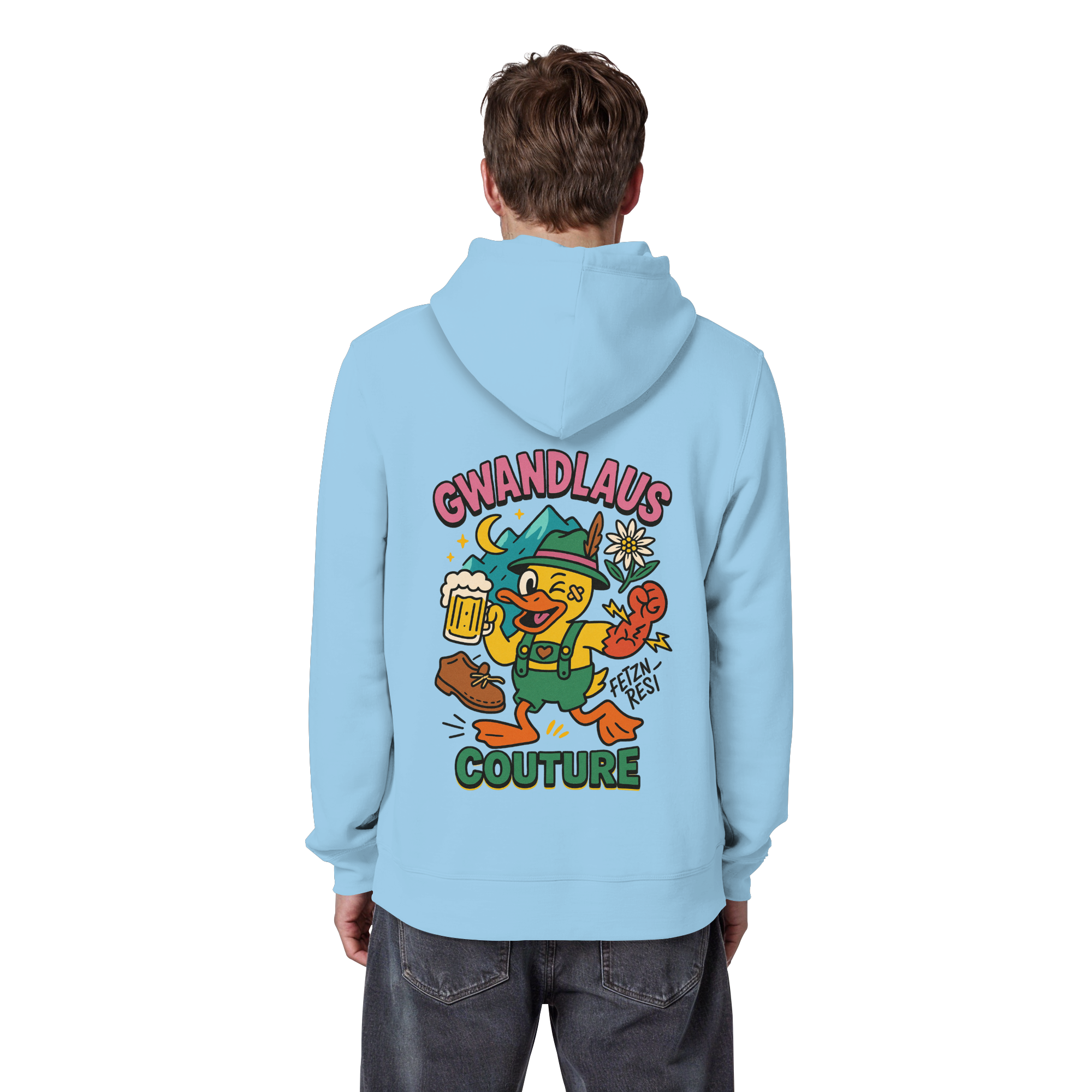 Crazy Duck - Organic Basic Hoodie